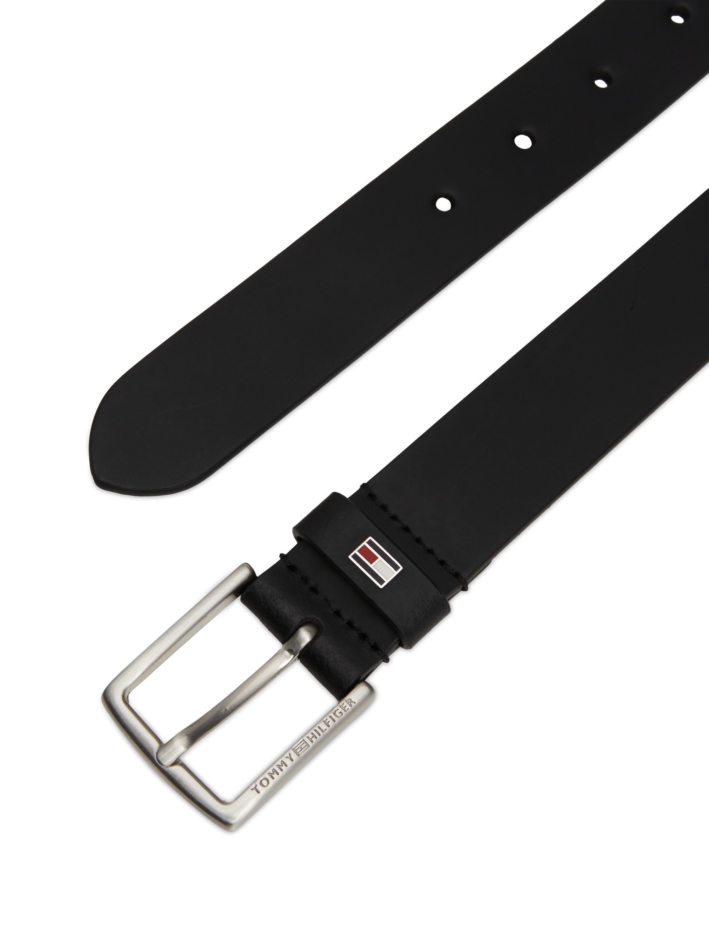 Tommy Hilfiger Leren riem Kids Leather Belt met klassieke metalen gesp