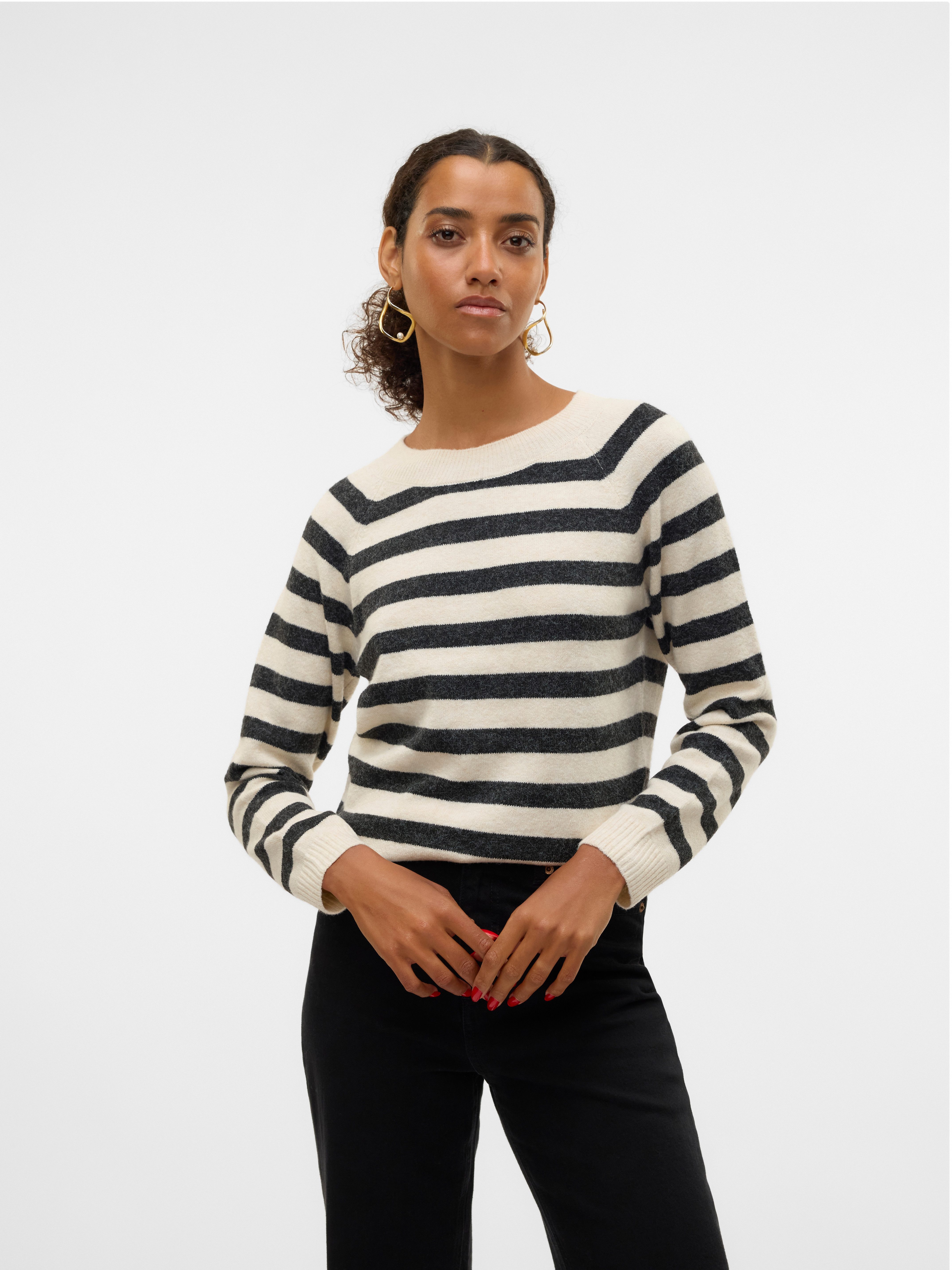 Vero Moda Trui met ronde hals VMDOFFY LS O-NECK BLOUSE GA NOOS
