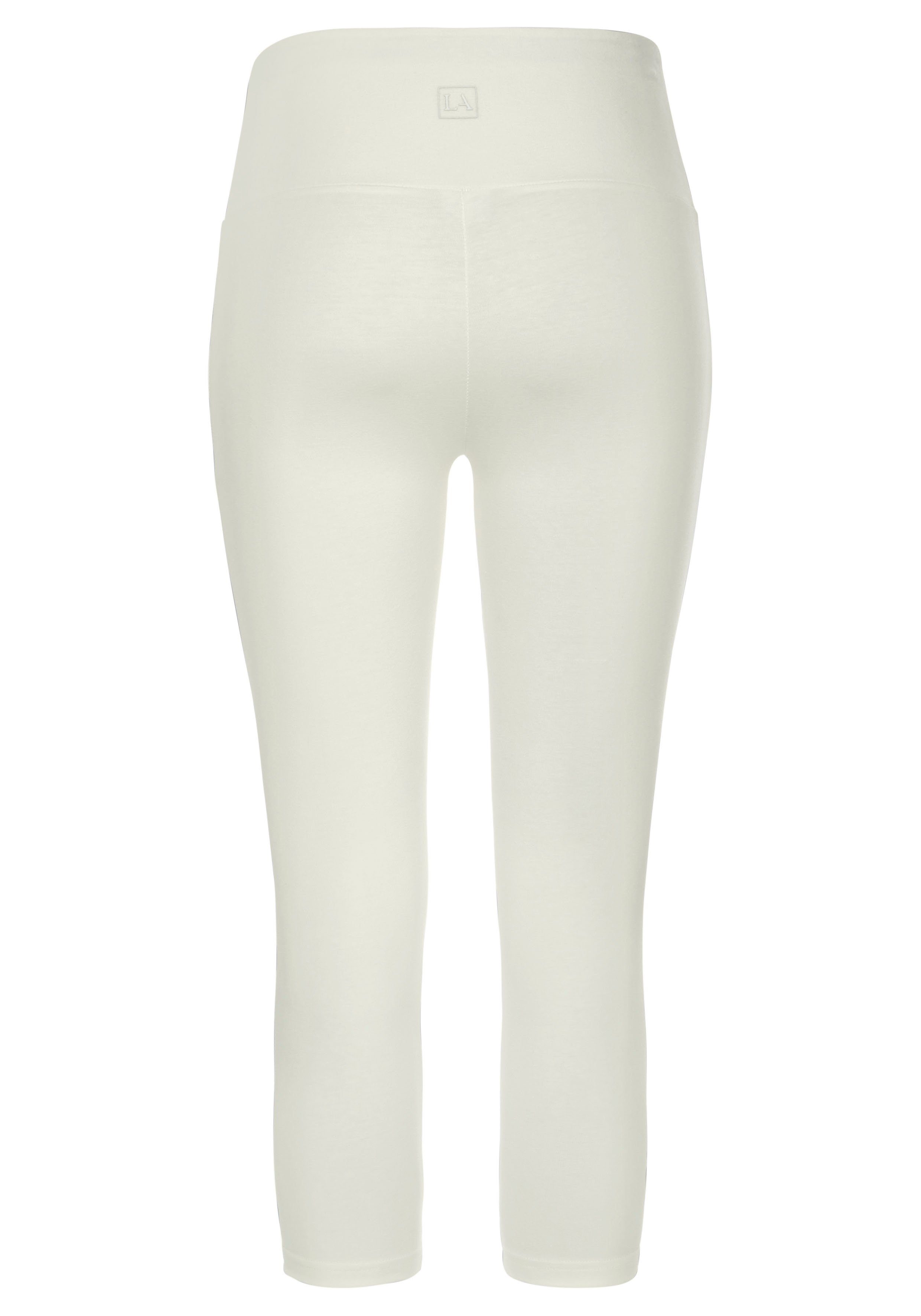 Lascana Caprilegging met brede zachte boord, loungewear