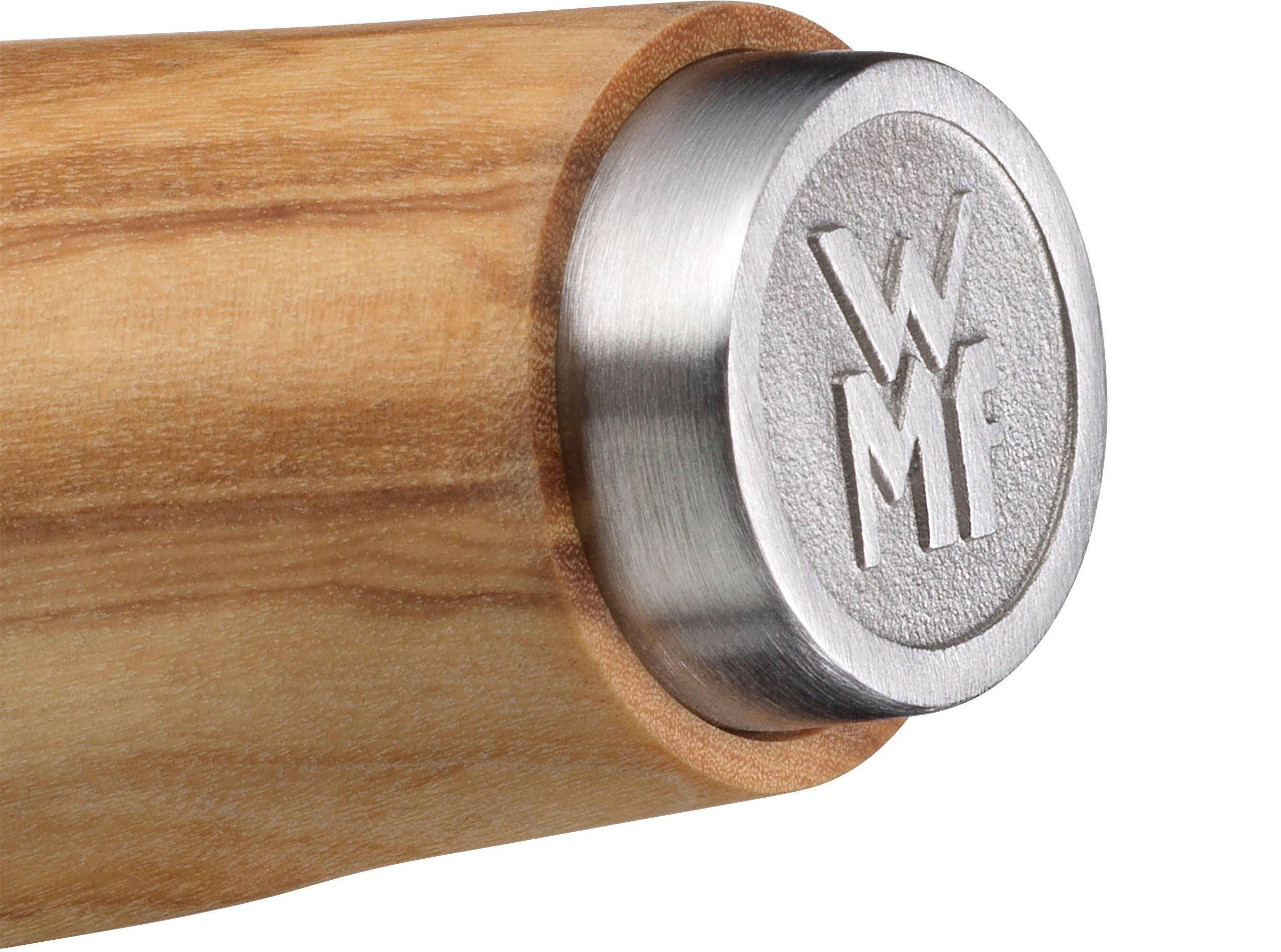 WMF Messenset Grand Wood 3-delig, olijfhouten handvaten, speciaal snijstaal, perfect uitgebalanceerd (set, 3-delig)