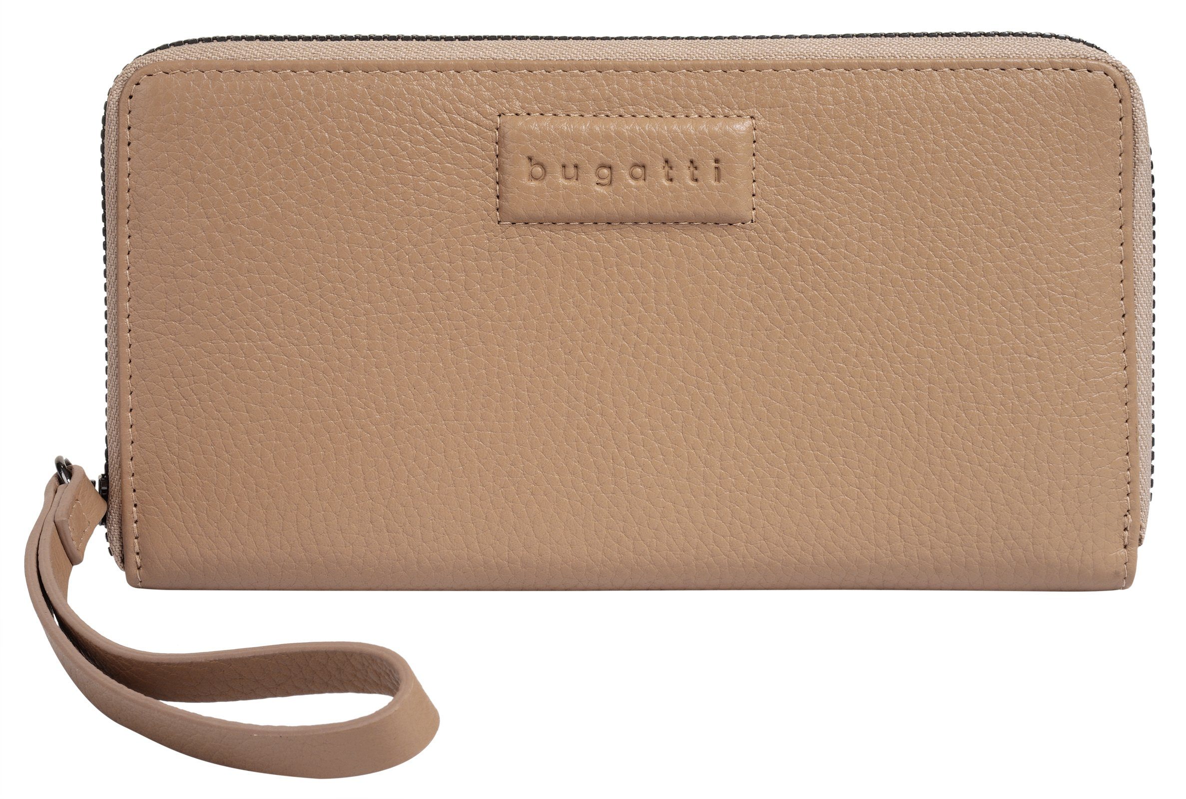 Bugatti Portemonnee Elsa echt leder unisex portemonnees geel