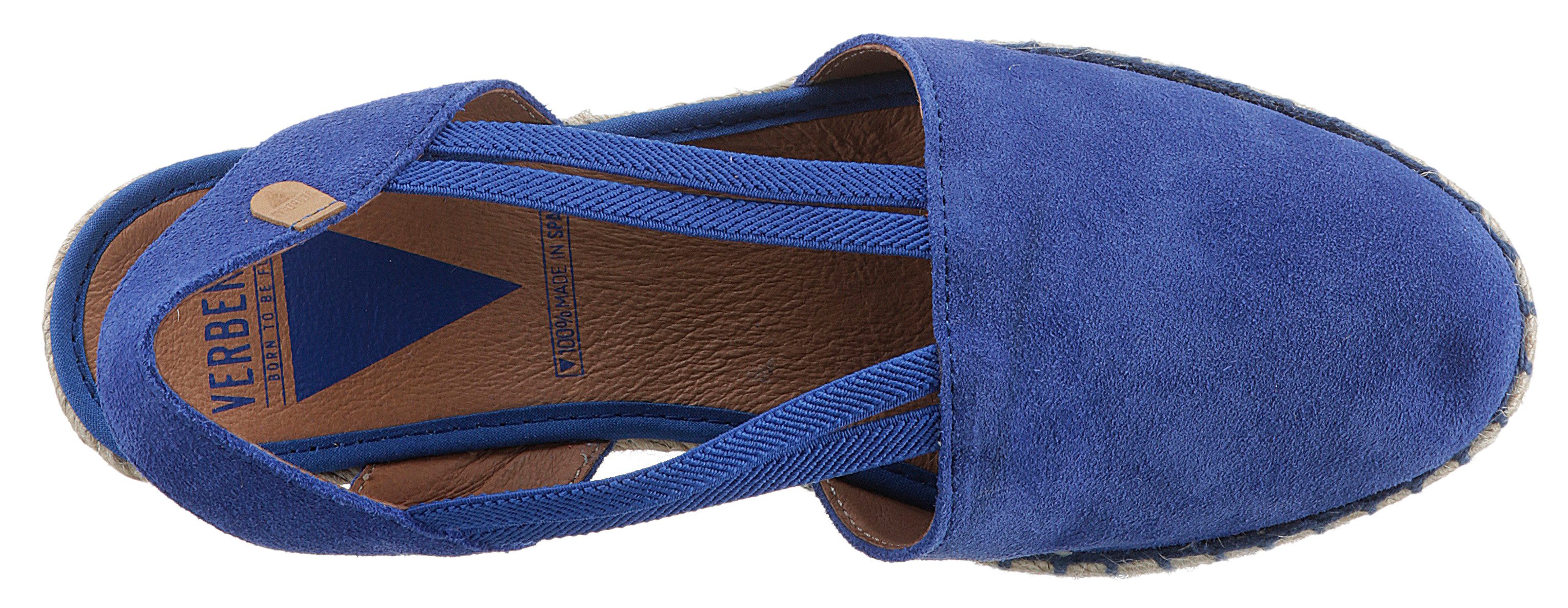 VERBENAS Sandaaltjes Maika Serraje zomerschoen, sandaal, sleehak, met jute bekleding