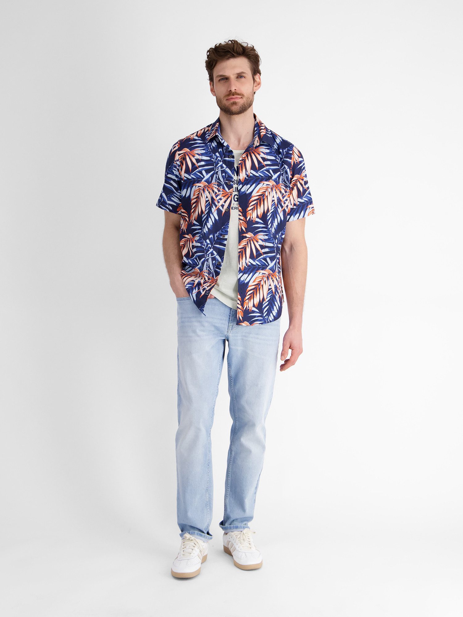 Lerros Muscle-shirt LERROS heren tanktop met borstprint