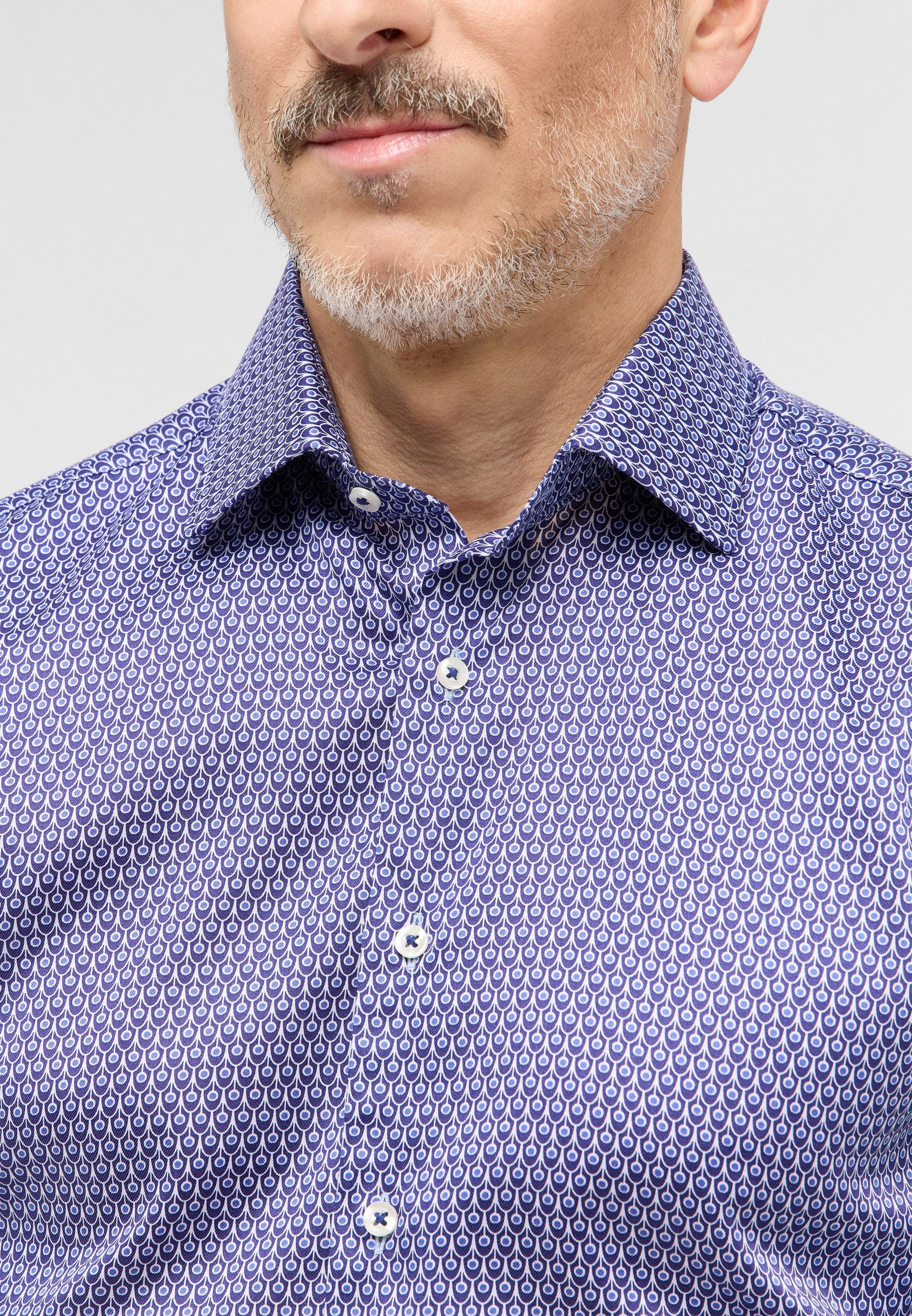 Eterna Overhemd met lange mouwen Slim fit EASY IRON (gemakkelijk te strijken)