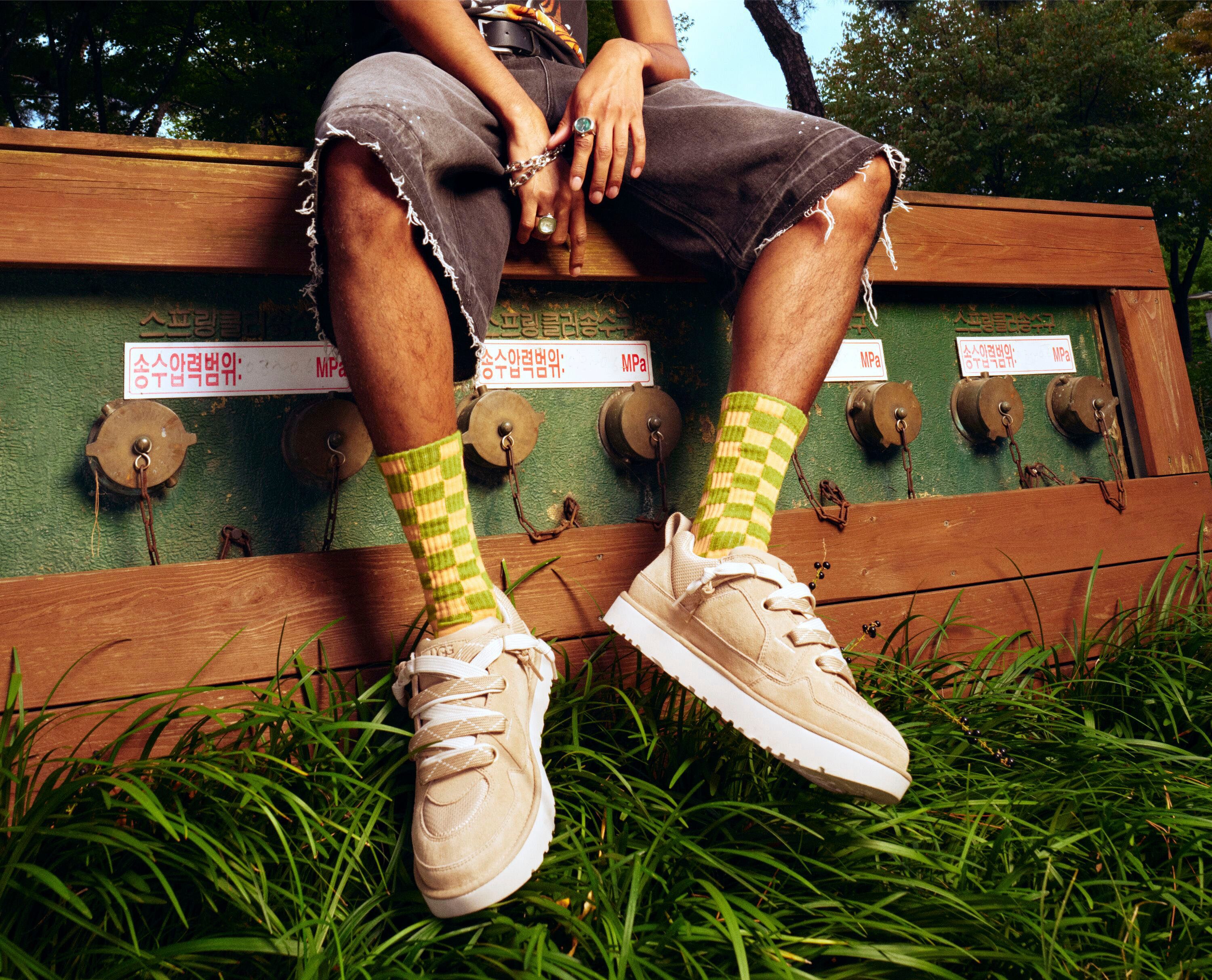 UGG Sneakers LO LOWMEL , sneaker, vrijetijdsschoen met trendy loopzool