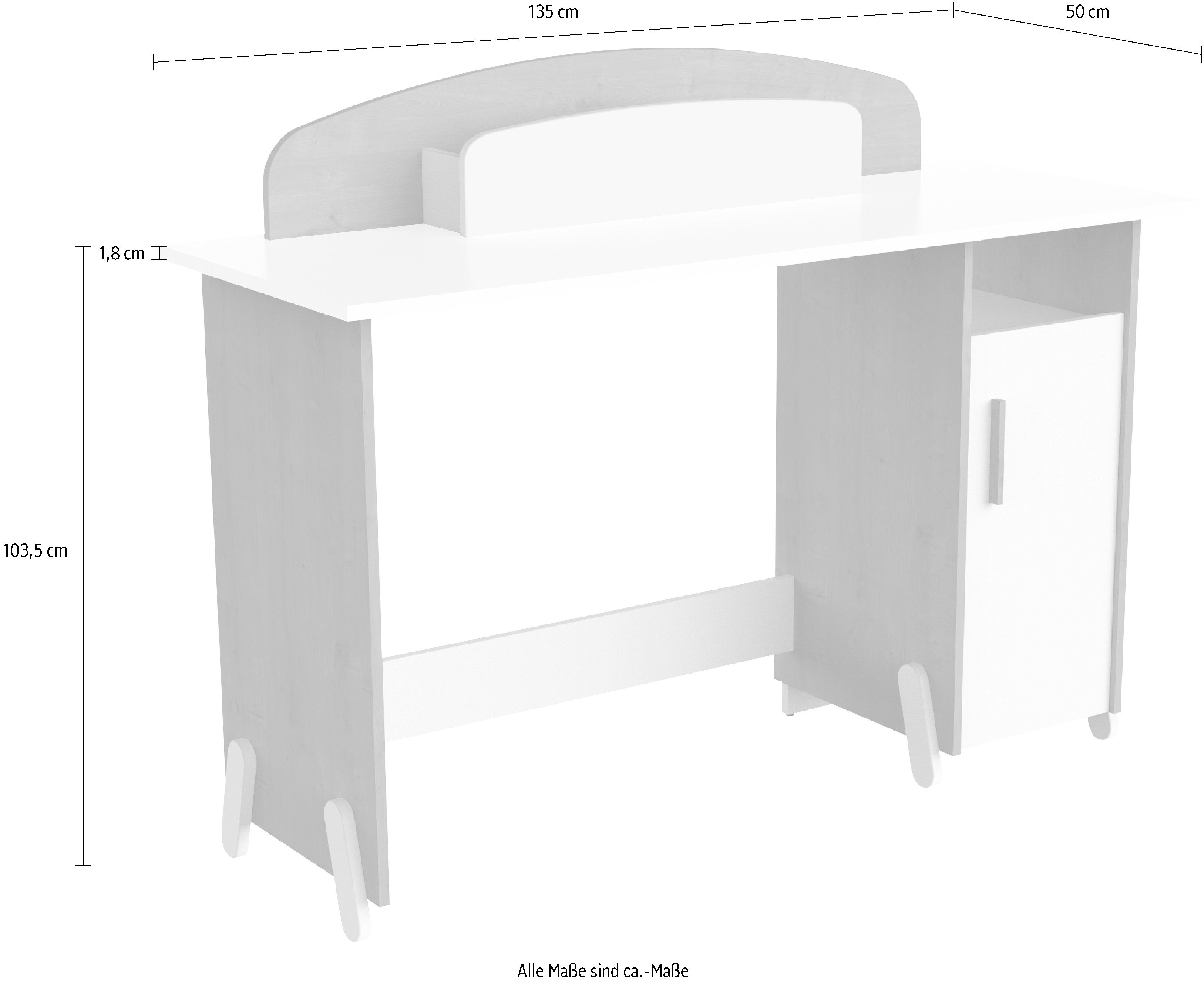 Demeyere GROUP Bureau MEUBLES Naili Bureau met 1 deur en 1 organizer