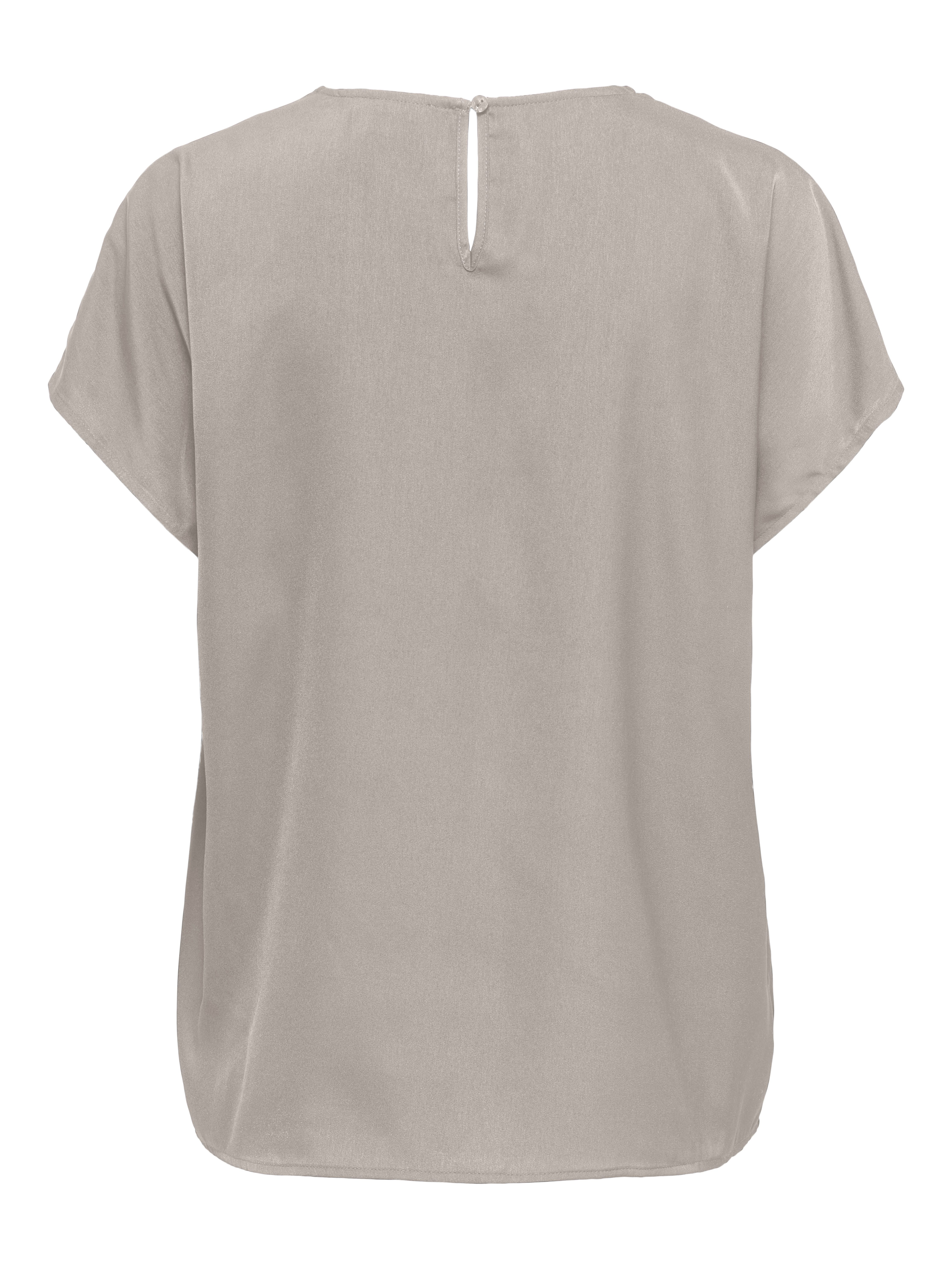 Only Shirt met V-hals ONLLUCY LIFE SS V-NECK TOP WVN