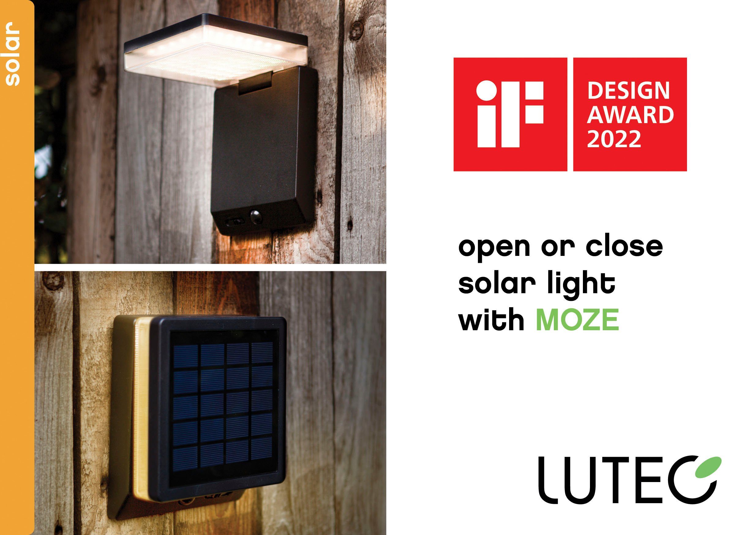 LUTEC Ledsolarlamp MOZE IF design AWARD WINNER 2022 (1 stuk)