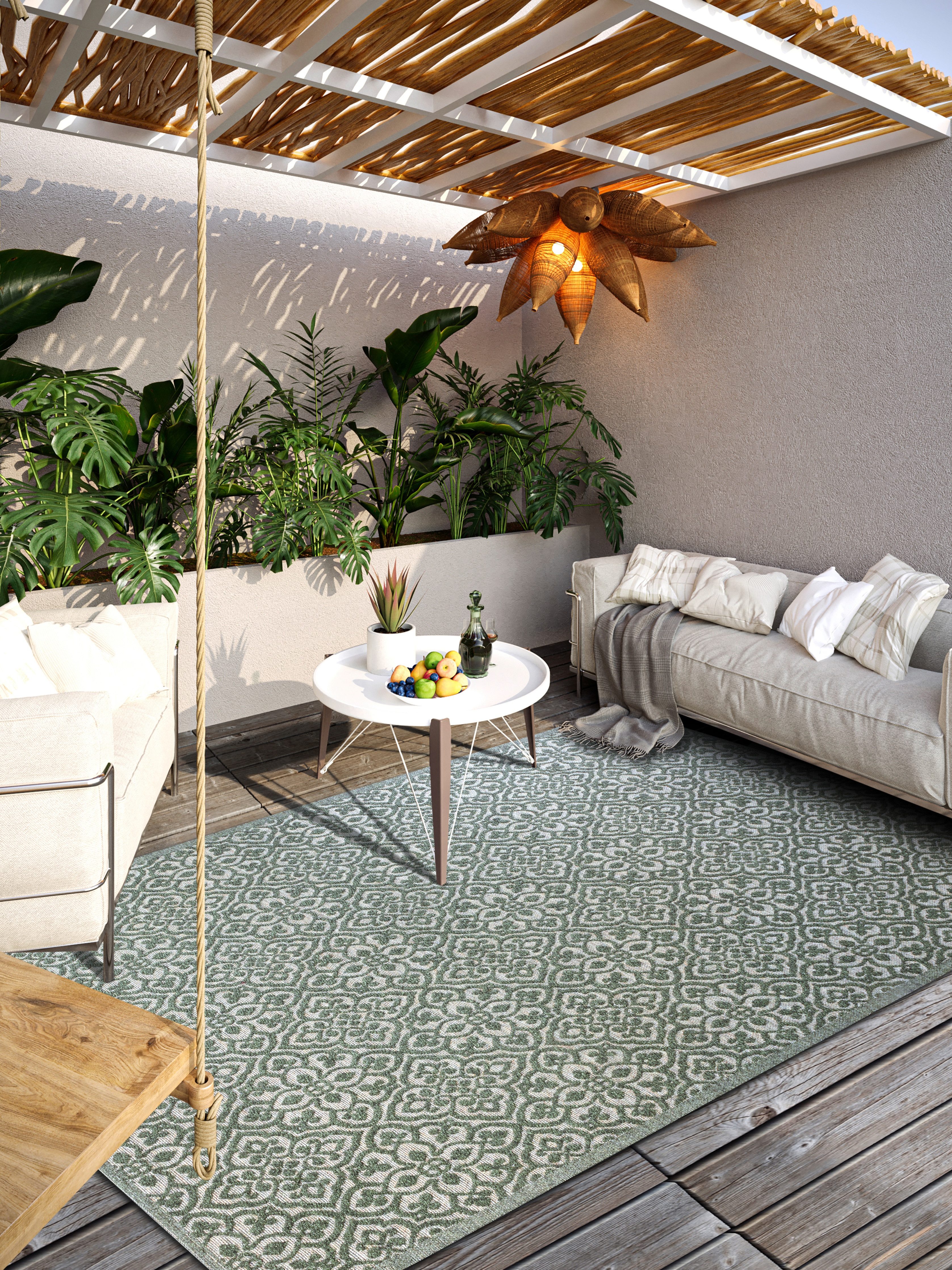 Villeroy & Boch Outdoorkleed Julie In-& Outdoor, Vlakweefsel, weerbestendig, Terras, Balkon, modern, Trend