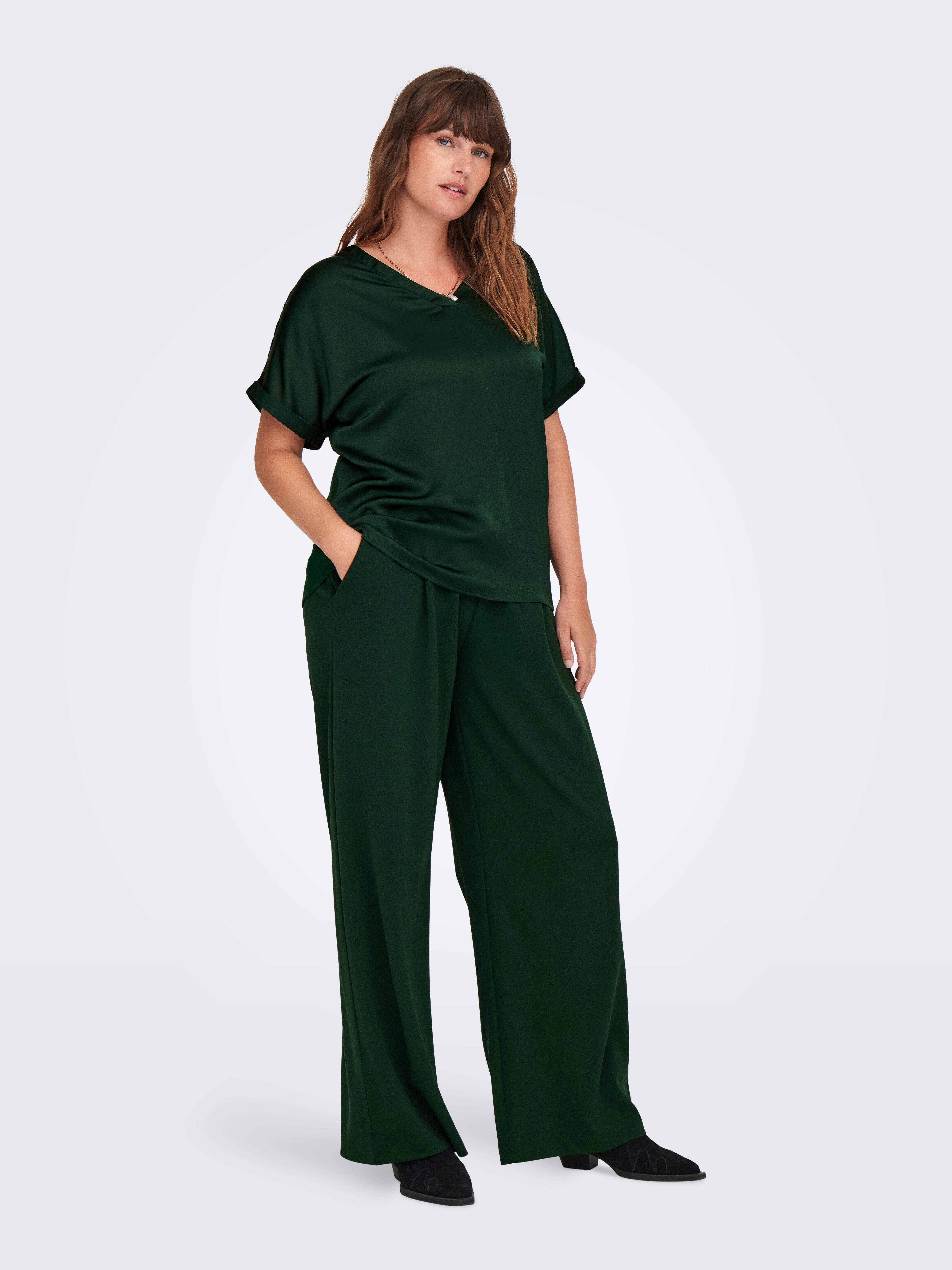 ONLY CARMAKOMA Shirt met korte mouwen CARBRYNJA LIFE S S IN-ONE TOP WVN