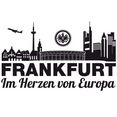 wall-art wandfolie voetbal eintracht frankfurt skyline (1 stuk) zwart