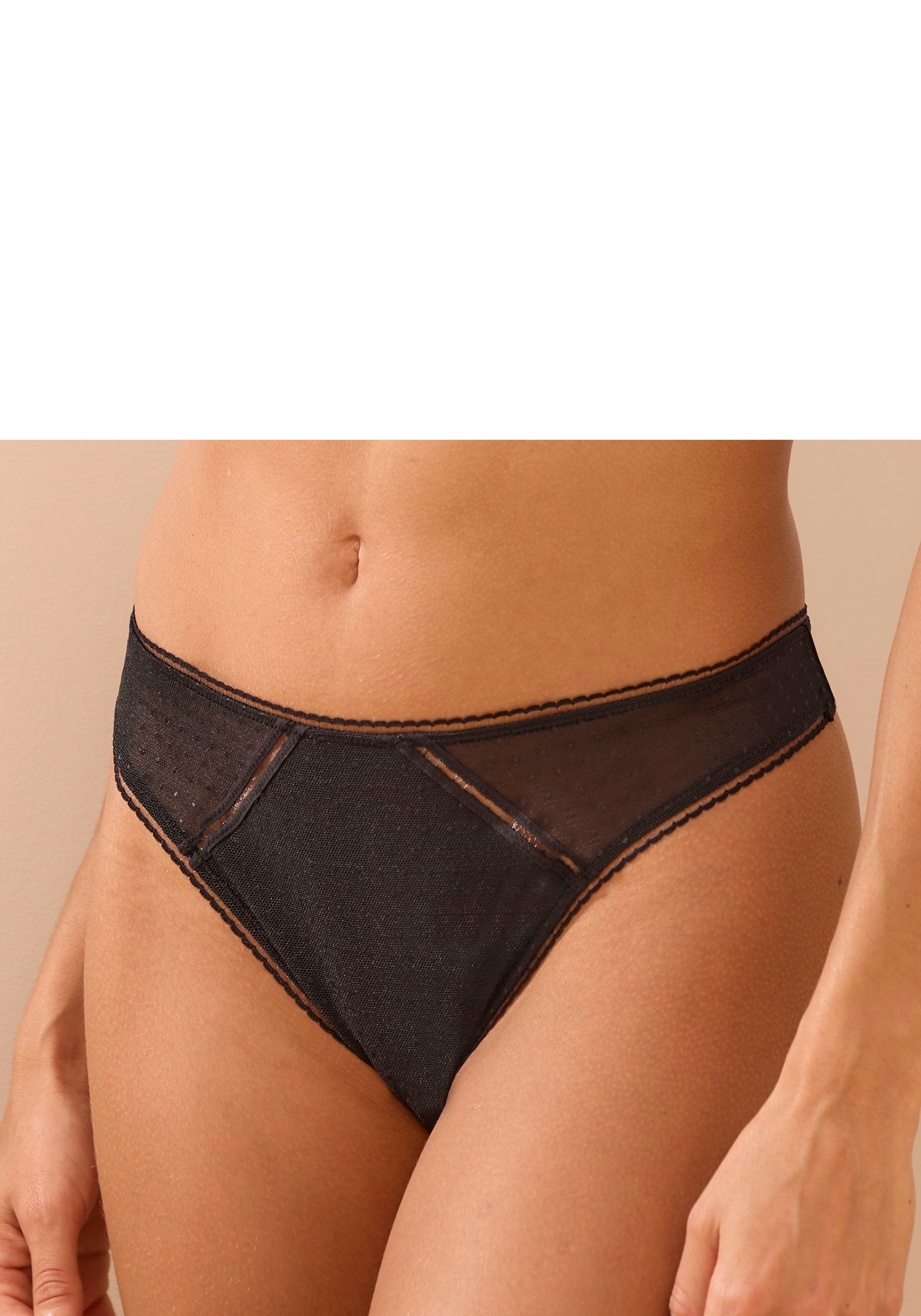 s.Oliver RED LABEL Beachwear String Charlotte in subtiele stippen-look