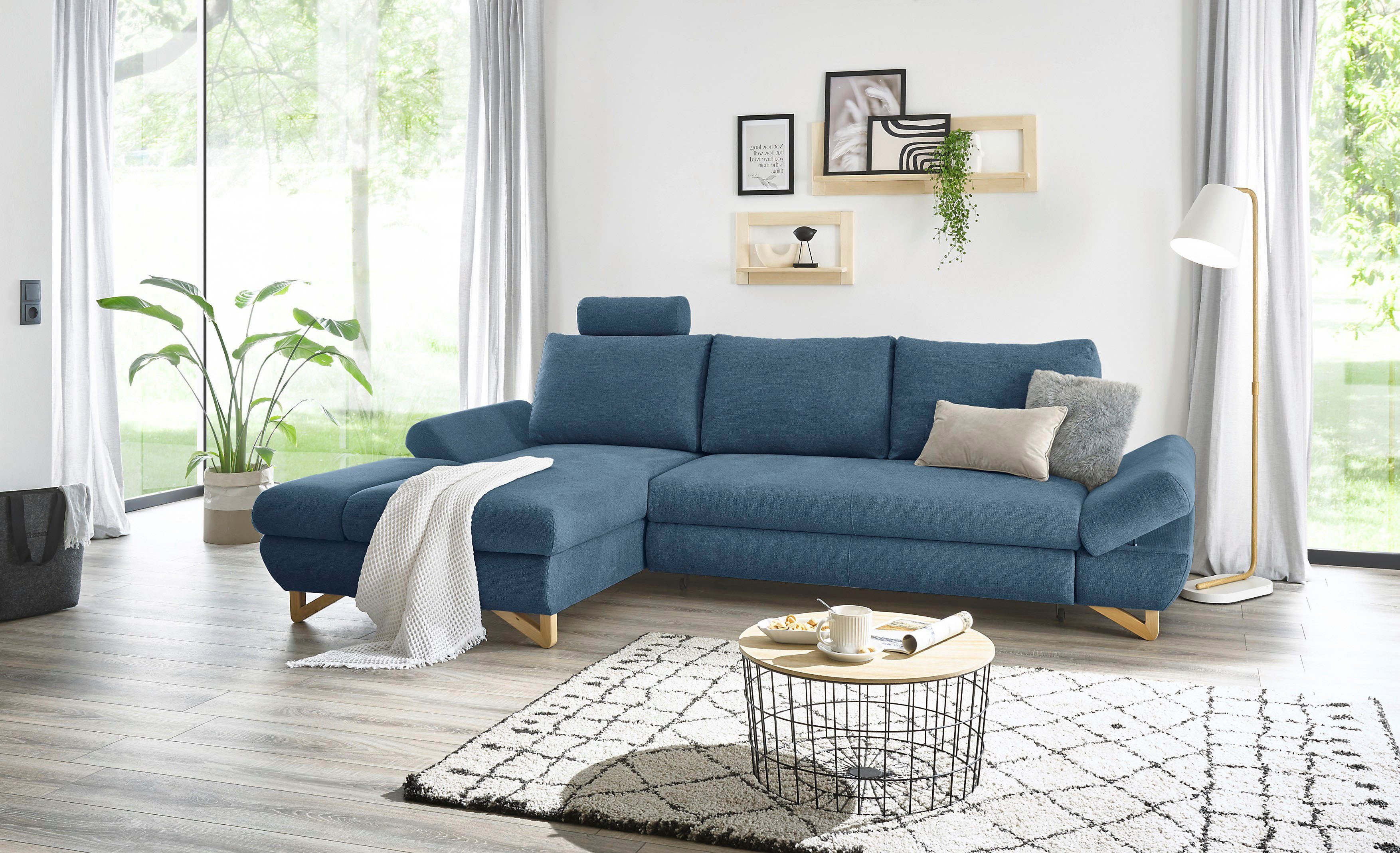 INOSIGN Slaapbank City/Giron comfortabele slaapbank (ligoppervlak 245 x 138 cm) en bedlade