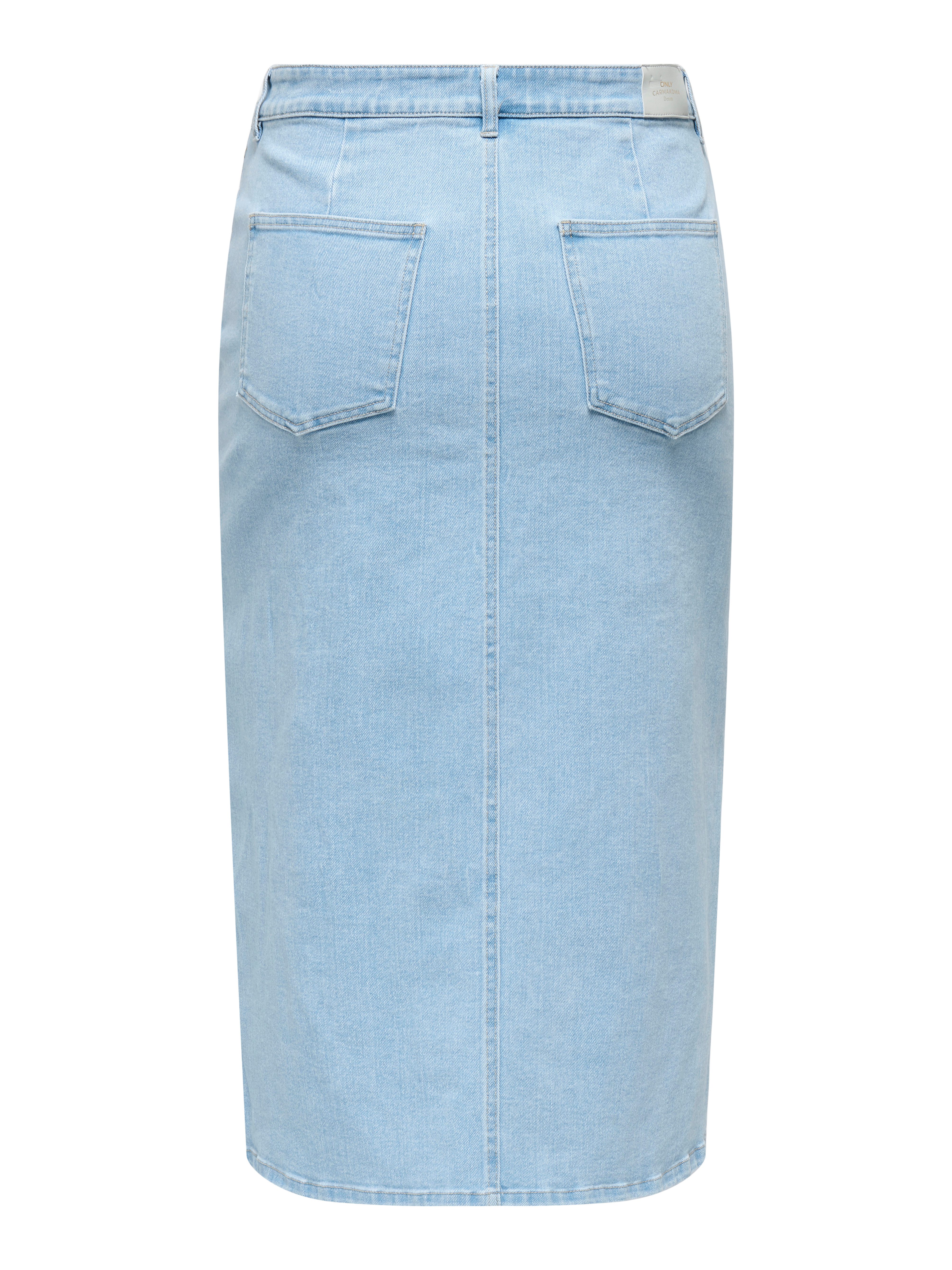 ONLY CARMAKOMA Jeans rok CARSIRI FRONT SLIT SKIRT DNM GUA NOOS