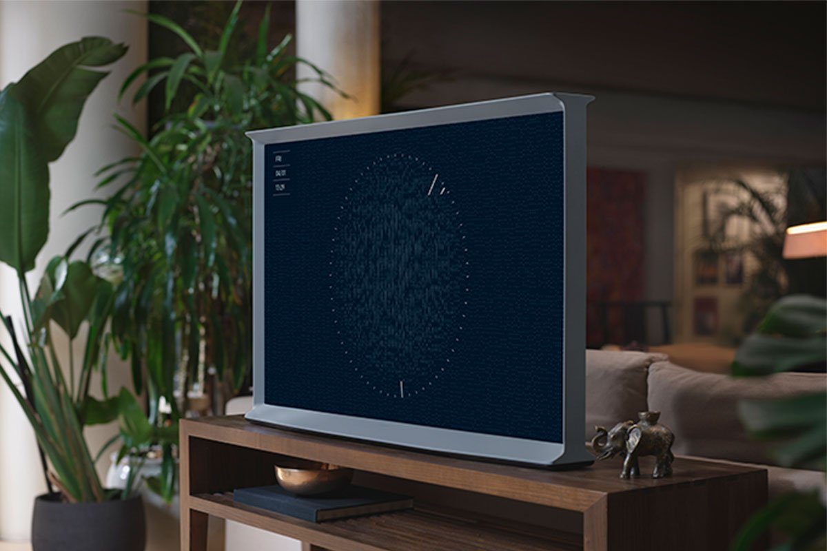 Samsung Led-lifestyle-TV 55" QLED 4K The Serif (2022), 138 cm / 55", Smart TV, Quantum HDR, Beste upscaling dankzij Quantum processor 4k, Mat display