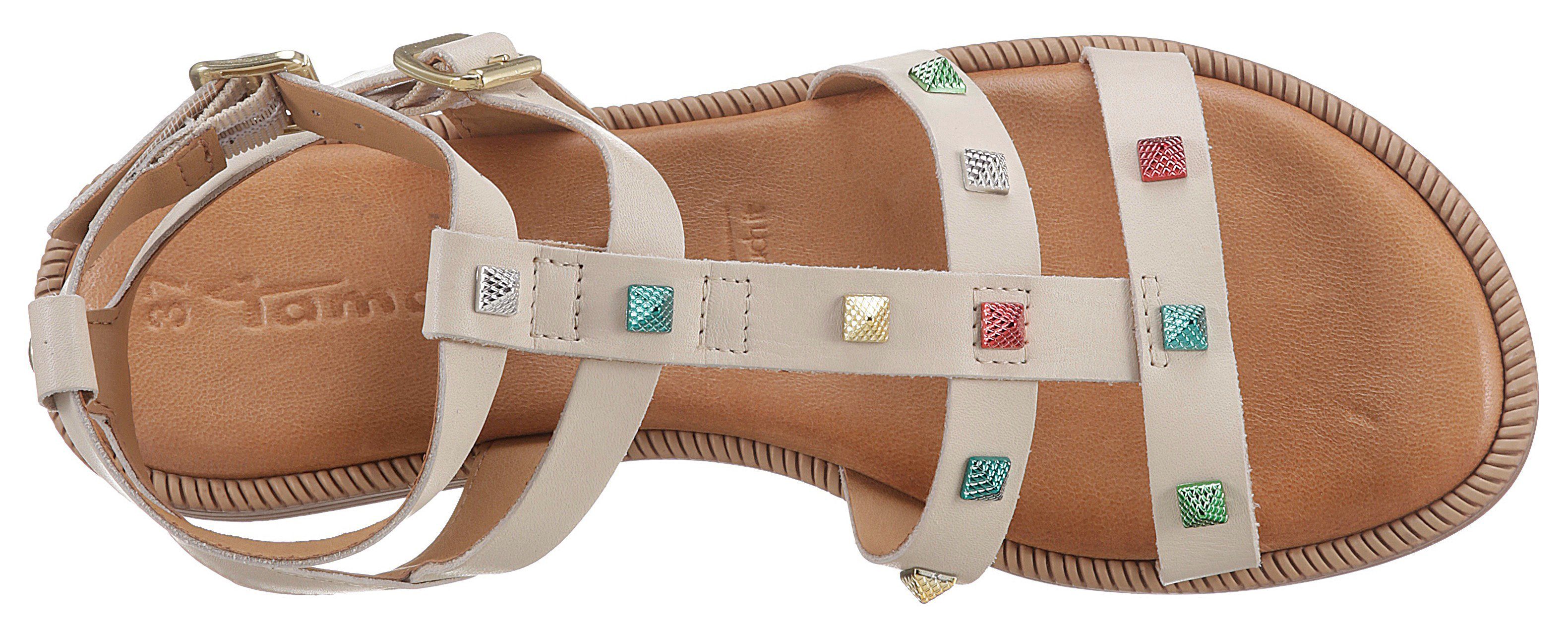 Tamaris Romeinse sandalen versierd met mooie studs