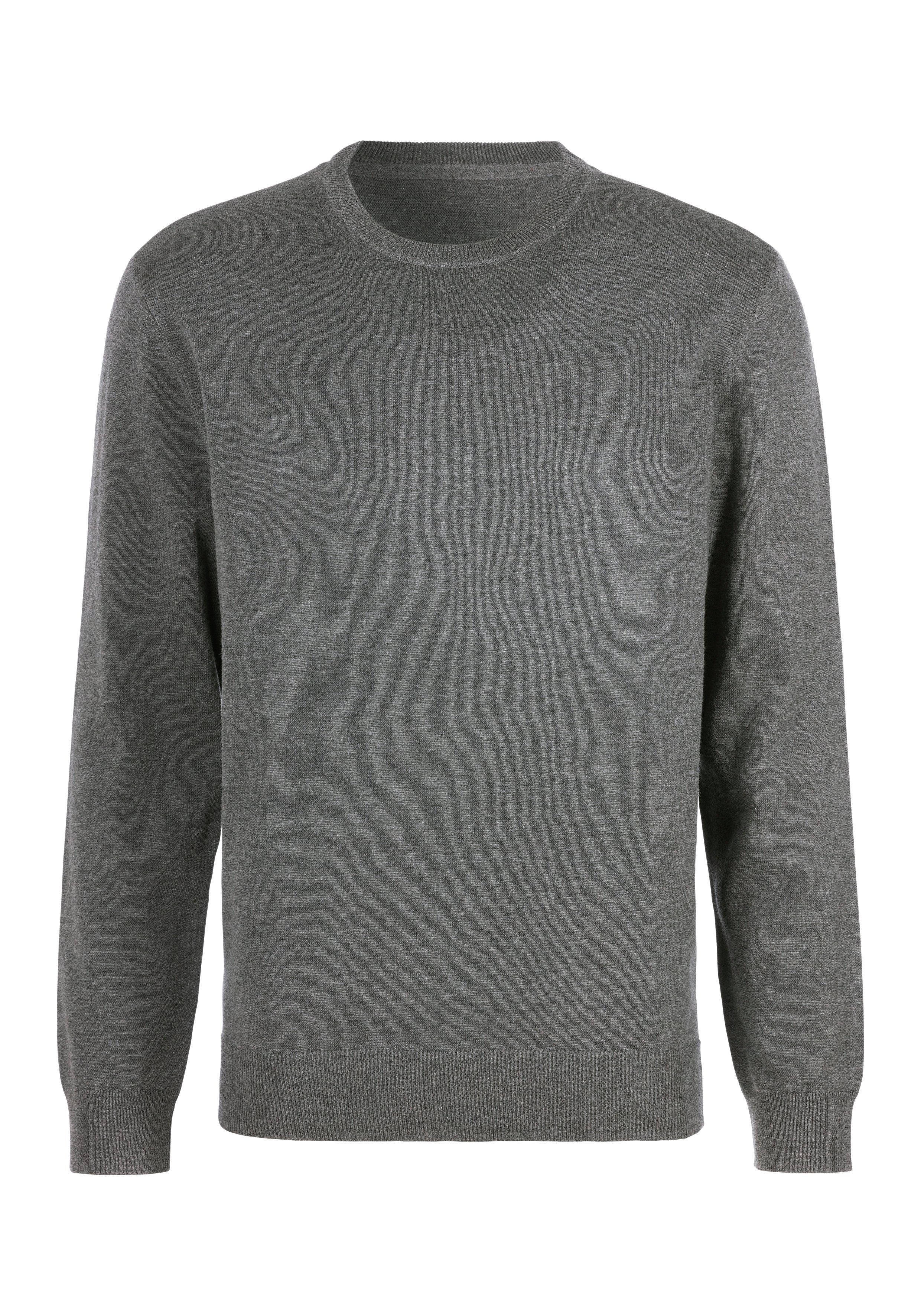 H.I.S Gebreide trui Regular fit lange mouwen pullover van fijn breiwerk katoenmix
