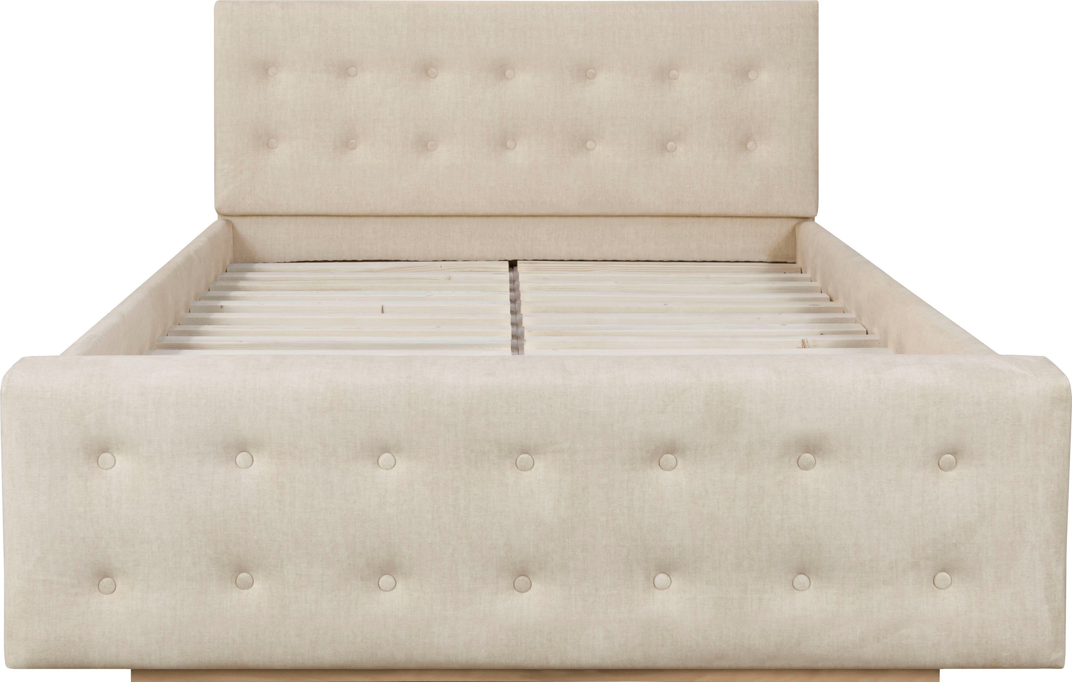 Home affaire Gestoffeerd bed Vaine in 5 breedten, ook in lengte 220 cm, incl. lattenrol