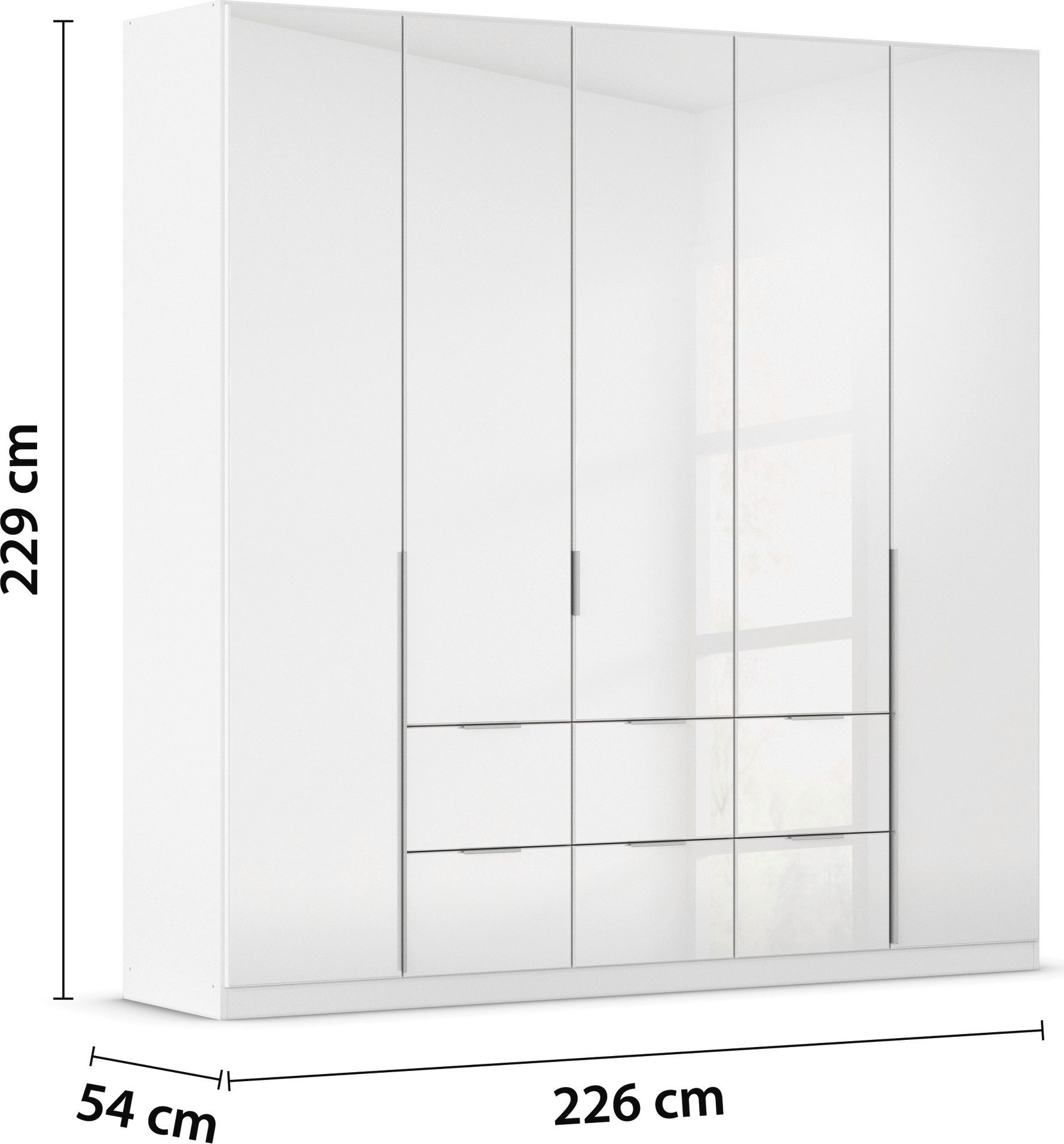 rauch Draaideurkast Kledingkasten kast garderobe AGORDO met glazen front