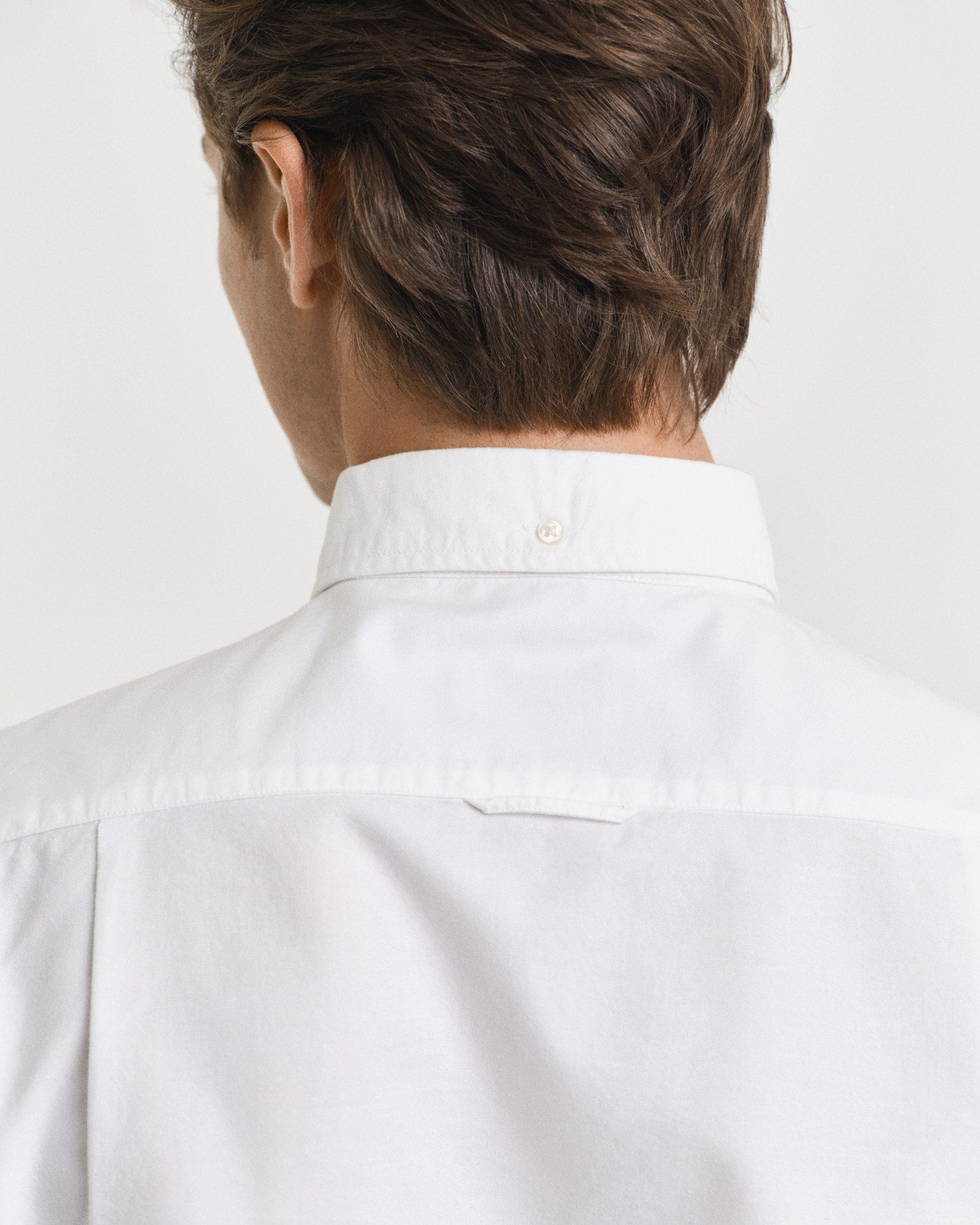 Gant Overhemd met lange mouwen Slim fit Oxford overhemd gestructureerd duurzaam dikker