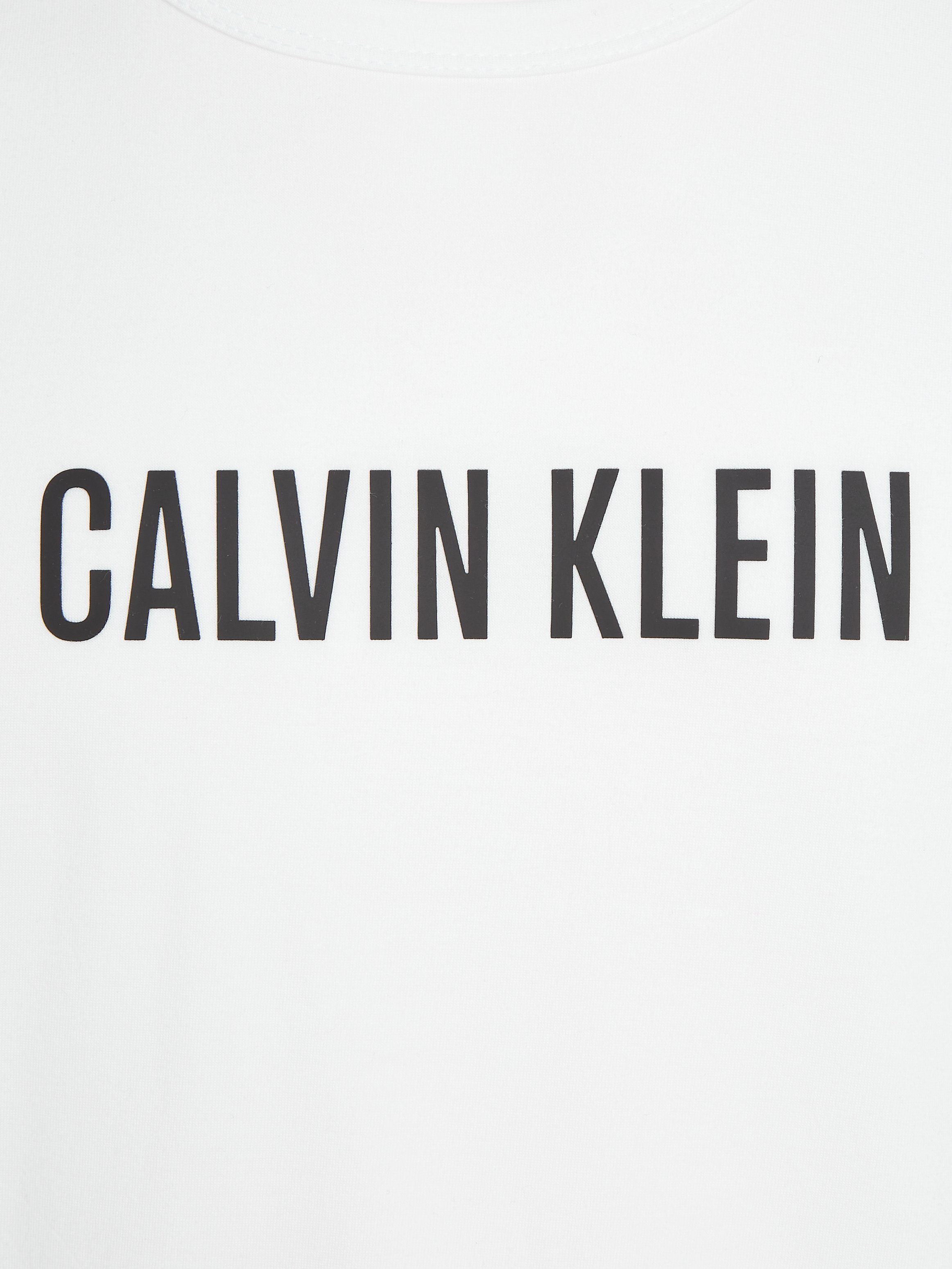 Calvin Klein T-shirt S/S CREW NECK met een logo-opschrift op borsthoogte