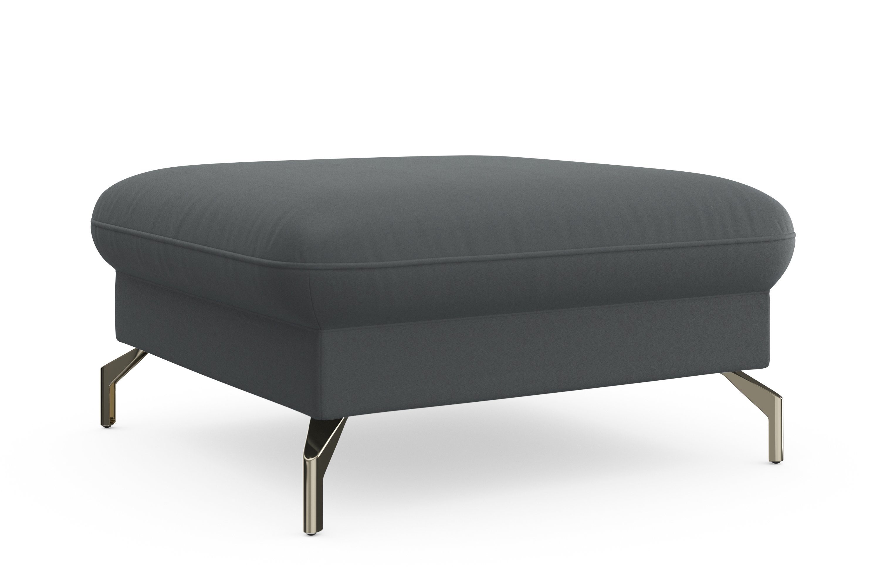 sit&more Hocker Fashion met binnenvering, met gesatineerde nikkel poten