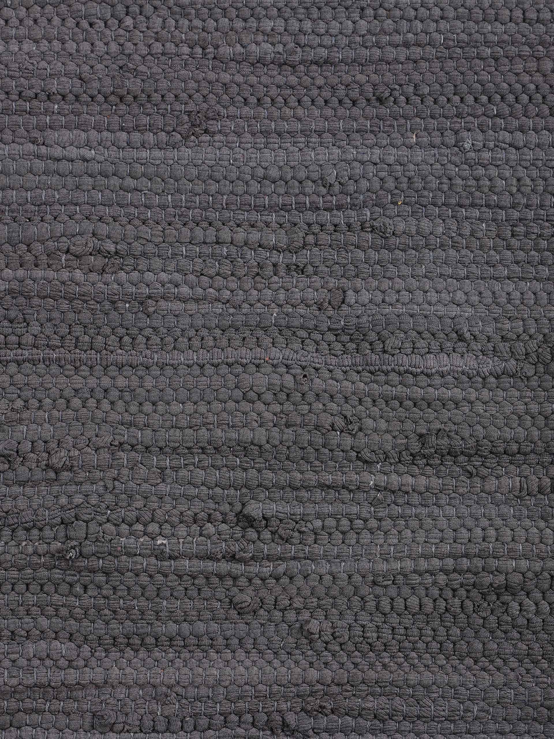 carpetfine Vloerkleed Kelim Chindi uni Tweezijdig te gebruiken kleed, puur katoen, met de hand geweven, unikleuren, met franje