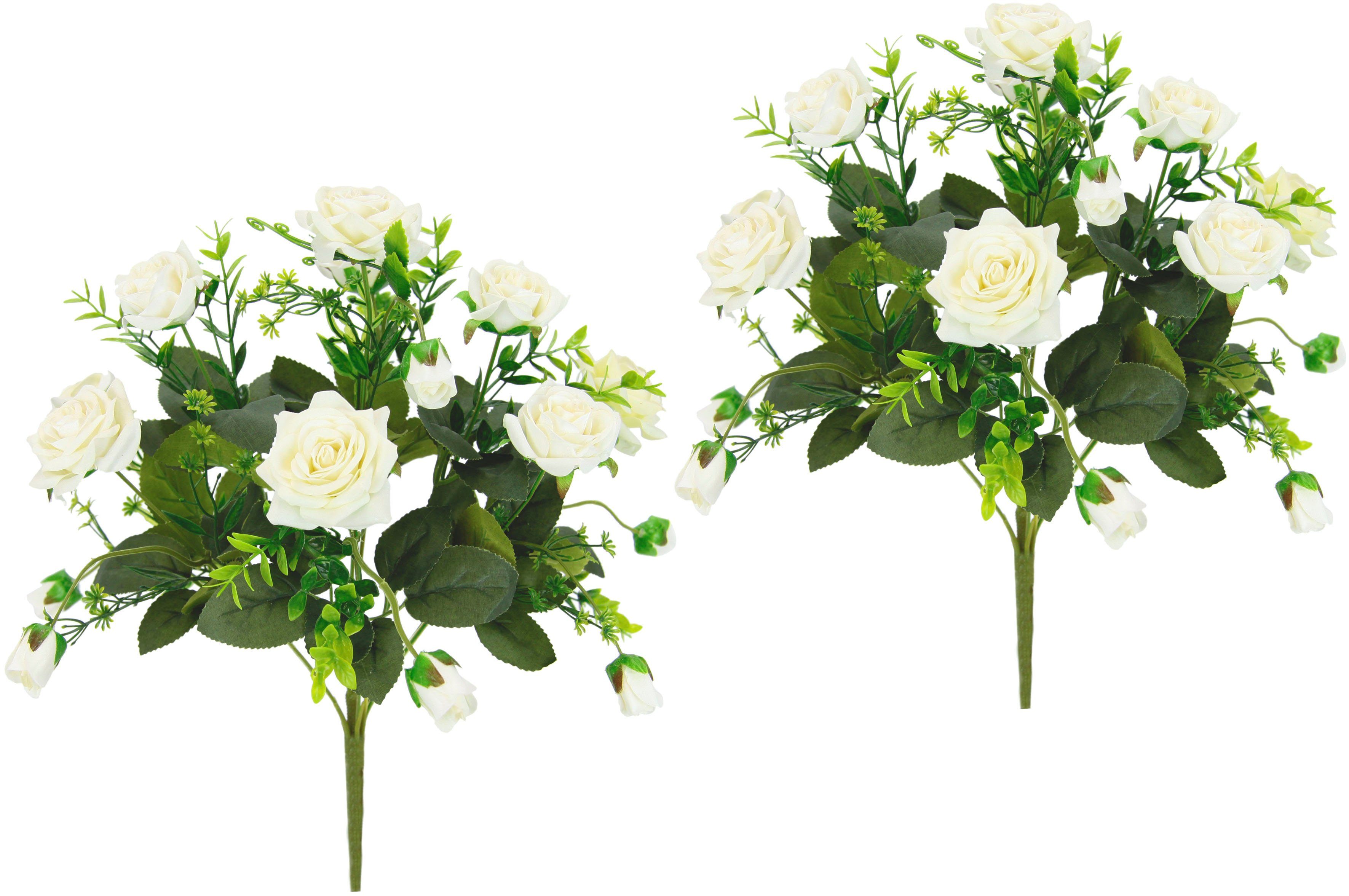I.GE.A. Boeket kunstbloemen Wilde rozen (2 stuks)
