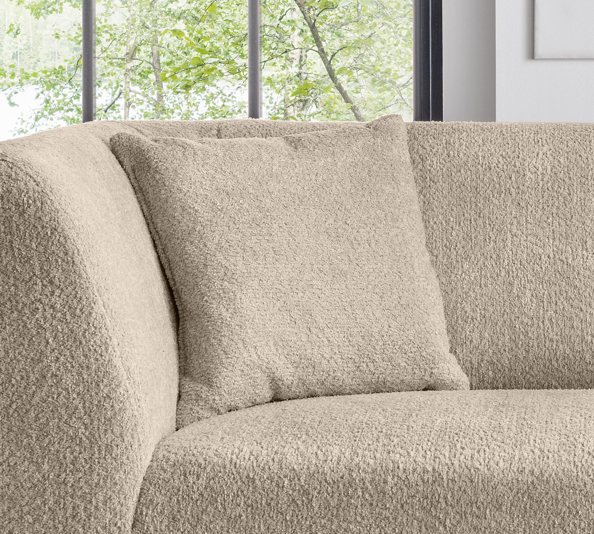 INOSIGN 2-zitsbank twee verschillende pootkleuren naar keuze
