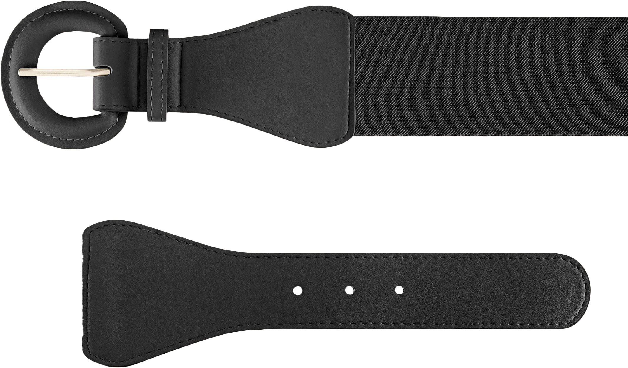 Lascana Tailleriem Stretch riem Shaping-effect, grote gesp, voor jurk & overall, buikriem