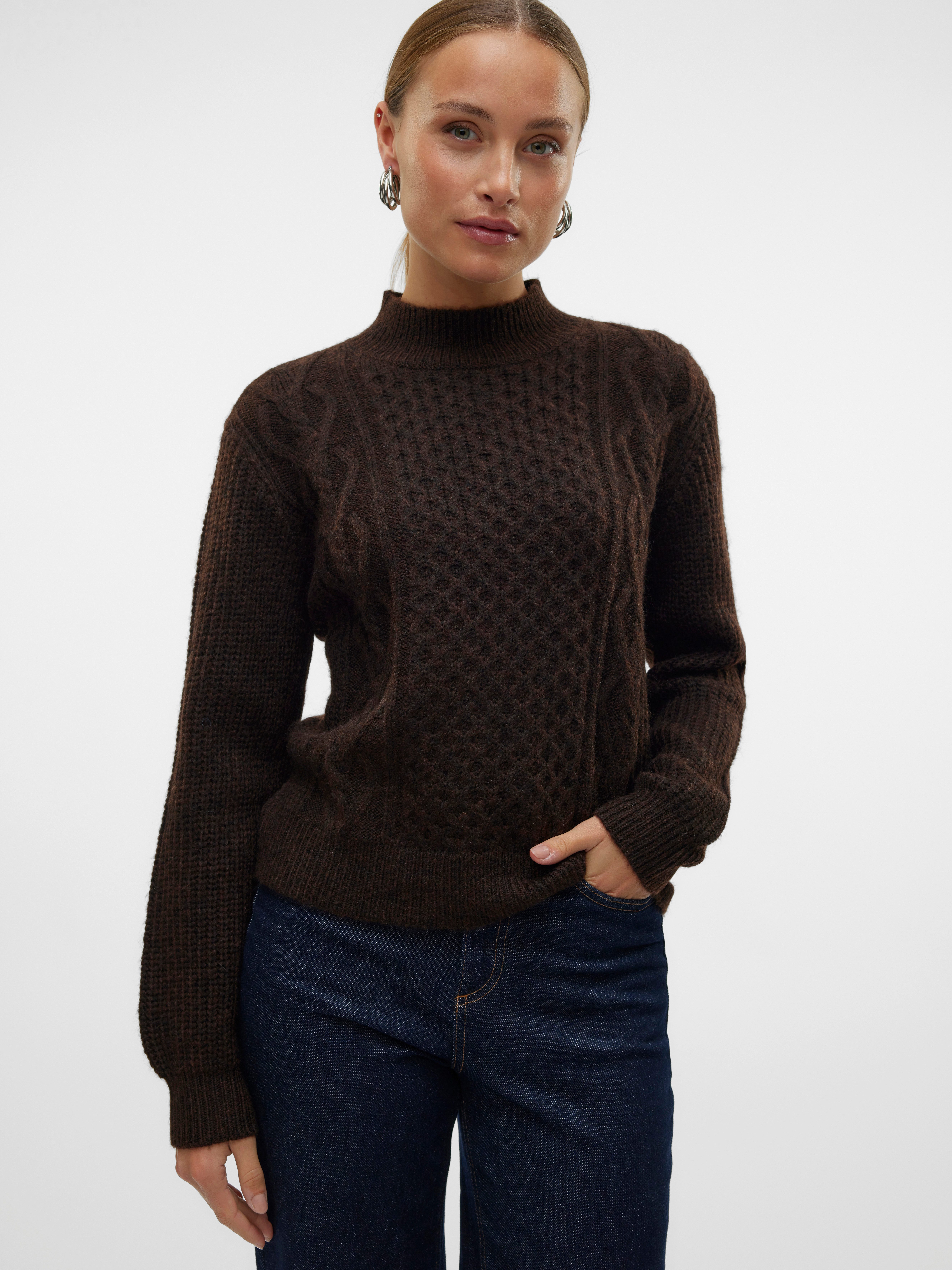 Vero Moda Trui met staande kraag VMUNIVERSE LS HIGHNECK PULLOVER GA BF