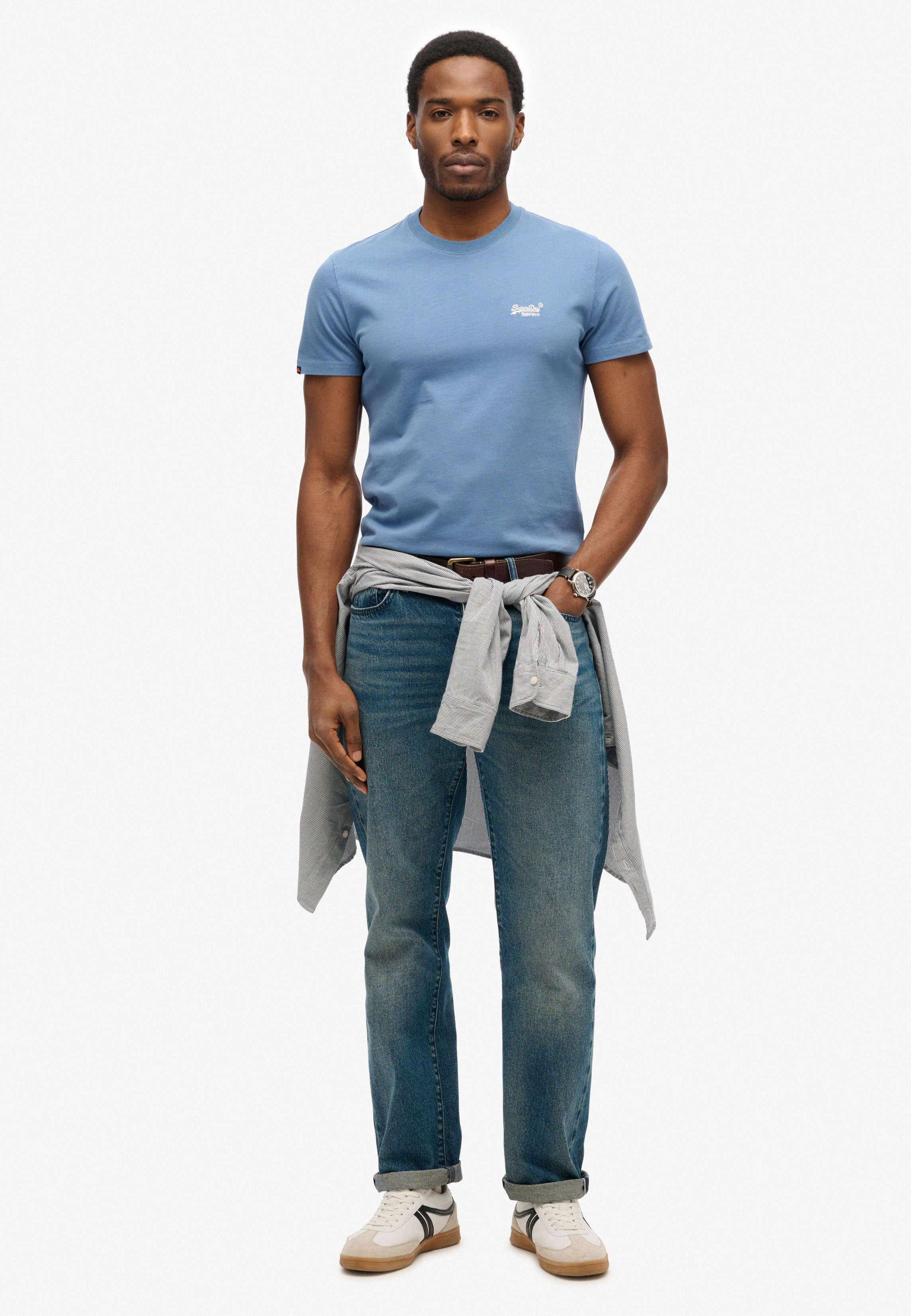 Superdry Shirt met ronde hals ESSENTIAL LOGO EMB TEE