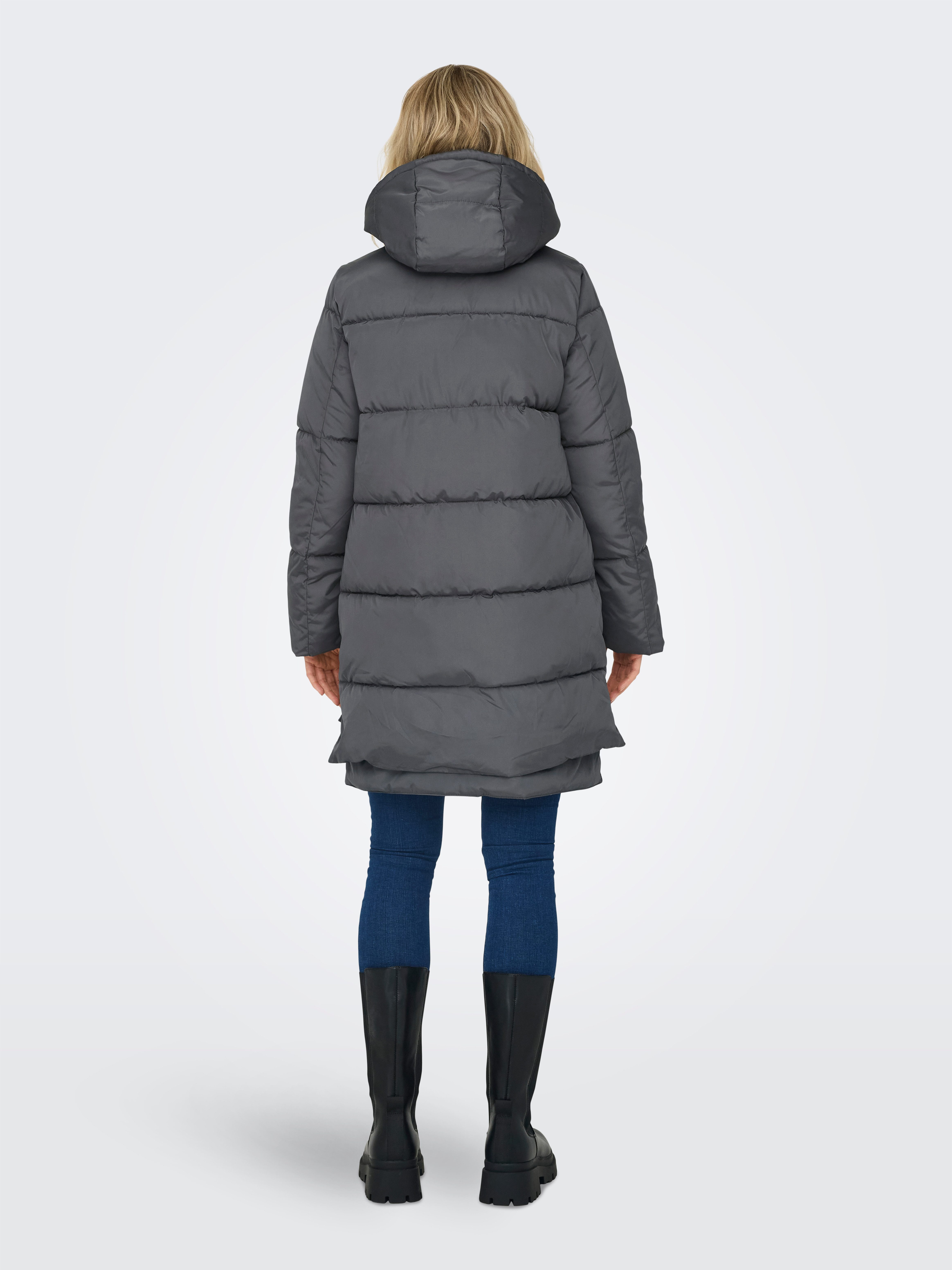 Only Gewatteerde jas ONLNEWNORA LONG PUFFER COAT LIFE CC OTW