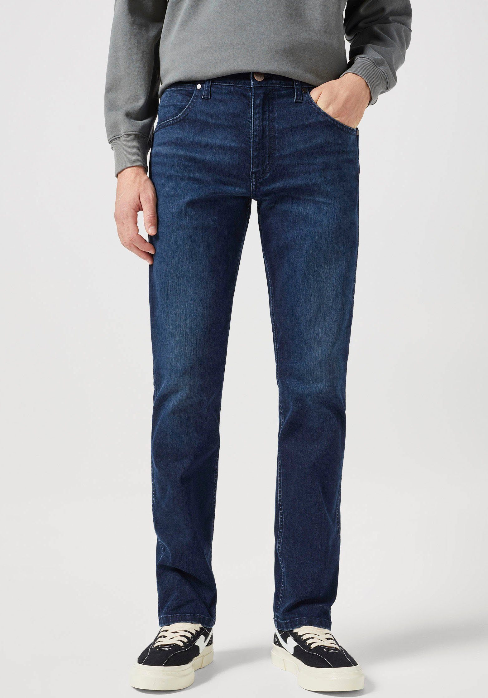 Wrangler Straight jeans GREENSBORO FREE TO STRETCH Vrij om te rekken materiaal heren straight jeans maat 38