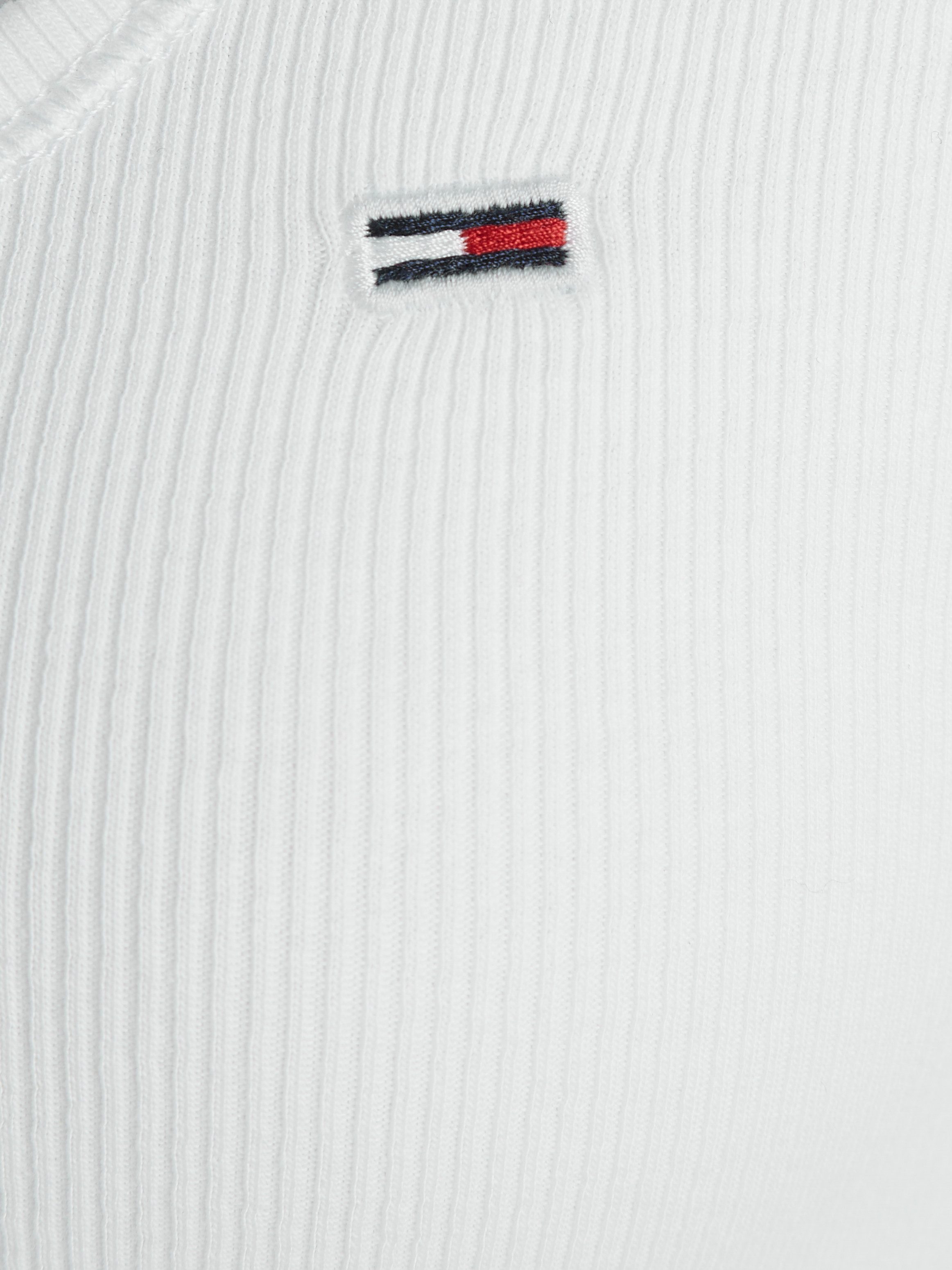 TOMMY JEANS Shirt met ronde hals TJW SLIM HENLEY TOP SS
