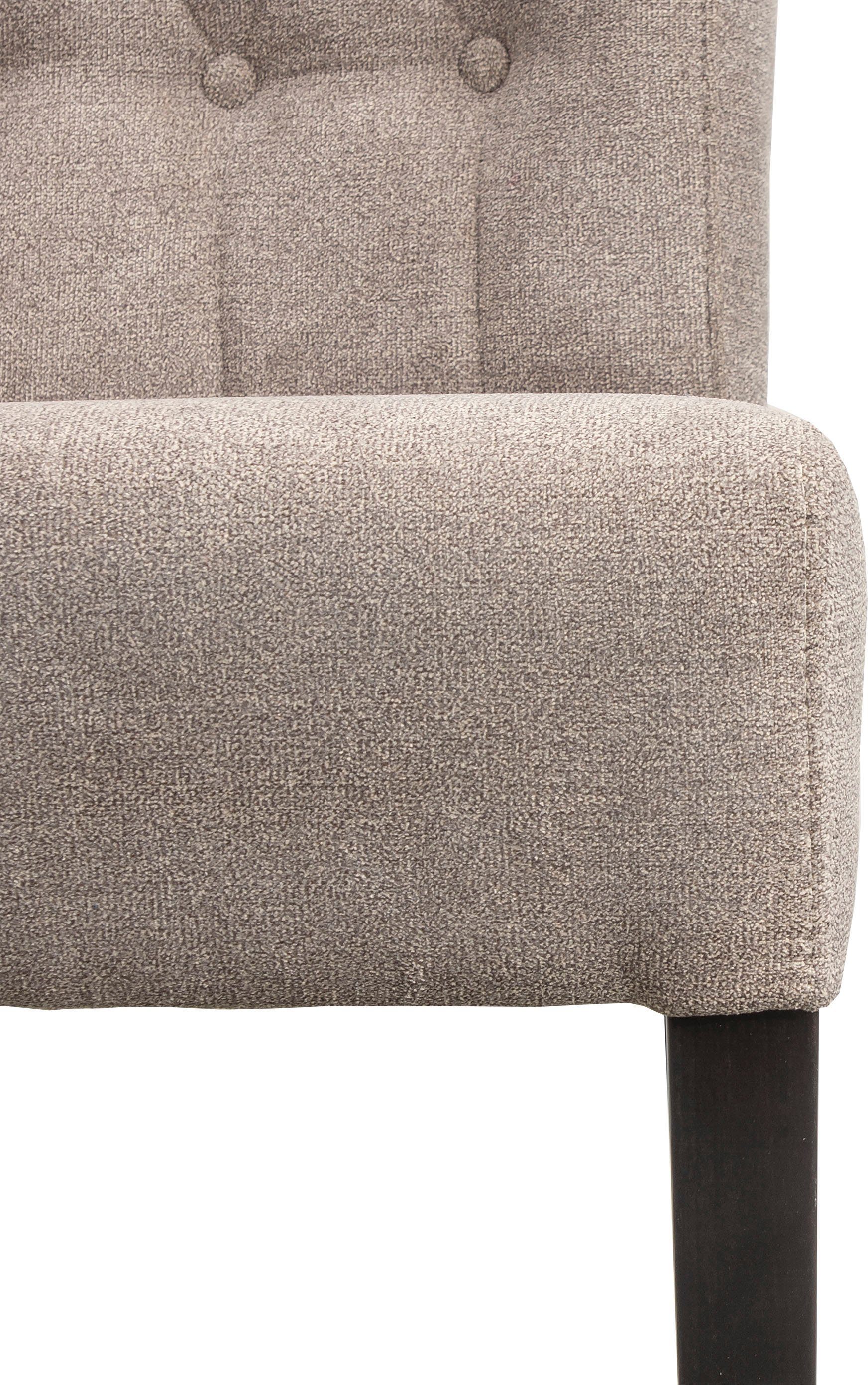 Home affaire Eetkamerstoel Queen BESTSELLER Gestoffeerde stoel met knoopdetails, set van 2, 4 of 6