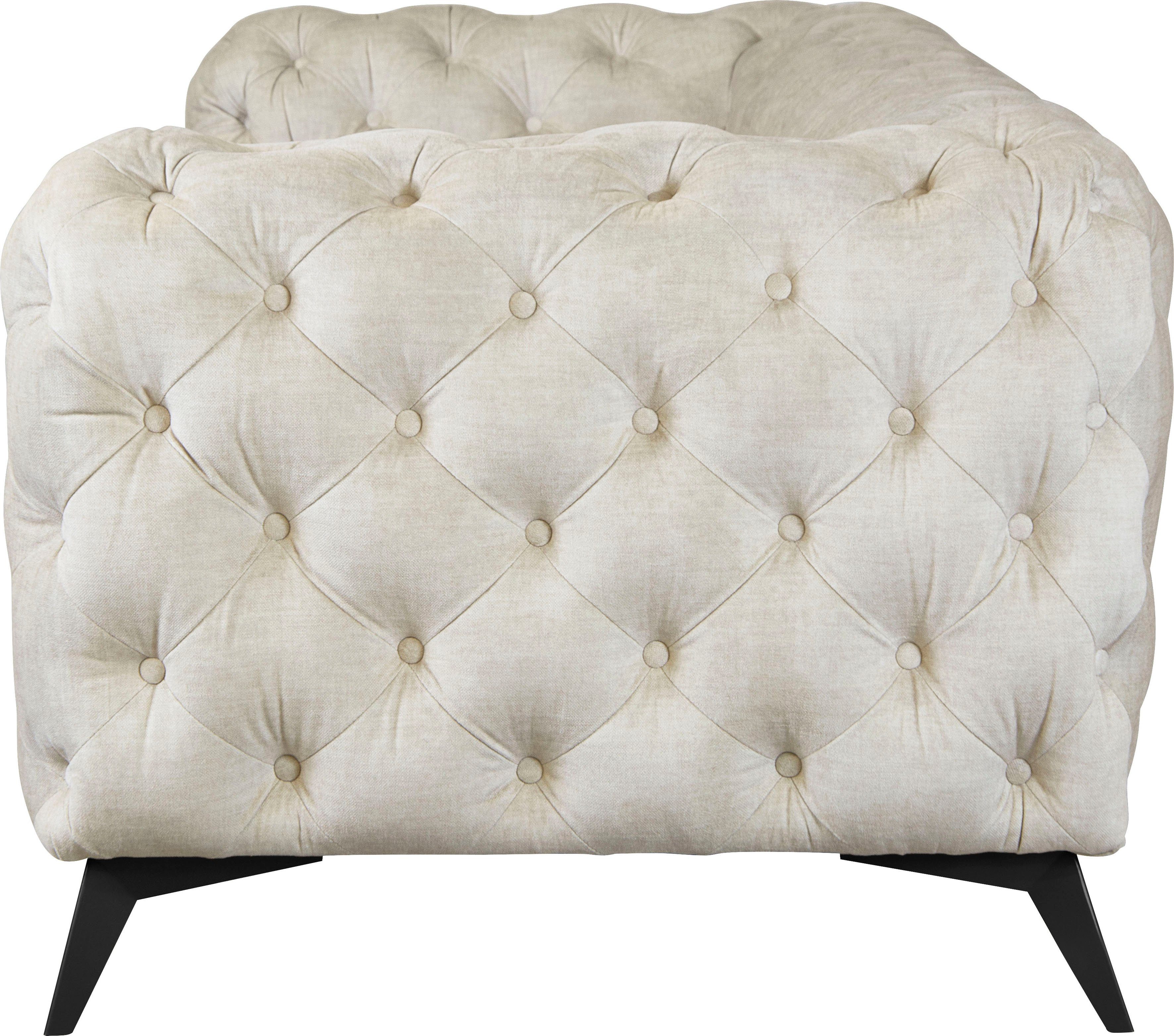 Leonique Chesterfield-bank Glynis luxueuze capitonnage, moderne chesterfield look, kleur van de poten ter keuze