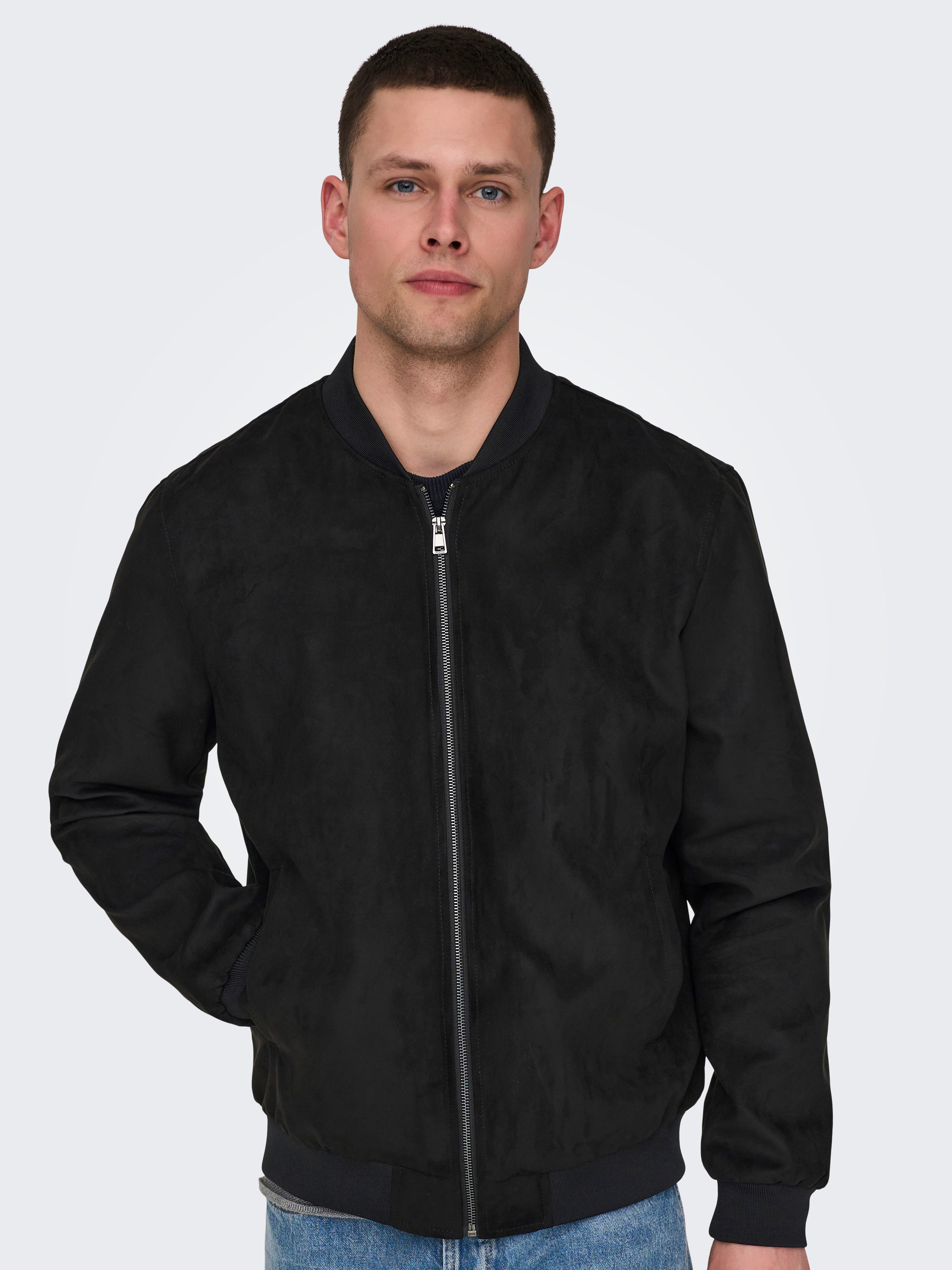 ONLY & SONS Bomberjack ONSLUCAS FAKE SUEDE BOMBER OTW