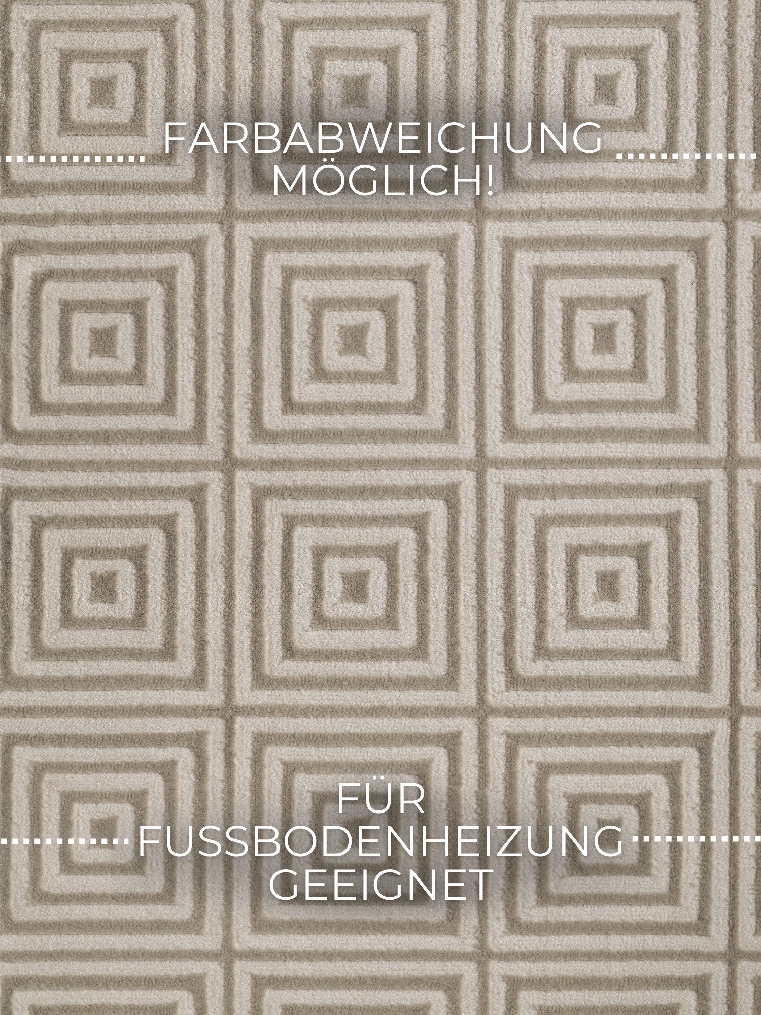 ELLE DECORATION Design-vloerkleed Tourmaline Woonkamer, slaapkamer, loper, hoog-laag effect, gang, glans
