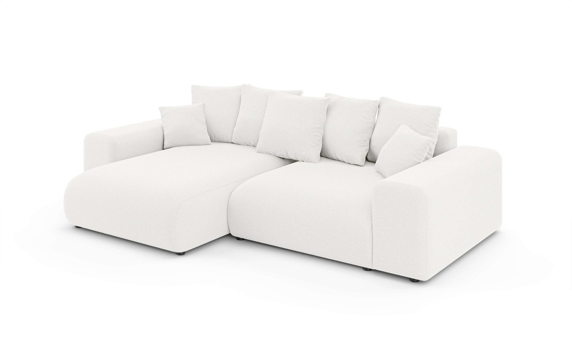 Home affaire Hoekbank LAKESIDE met bedfunctie en bedlade, B/D/H 257/166/84 cm L-vorm, recamiere aan beide zijden monteerbaar, golfondersteuning