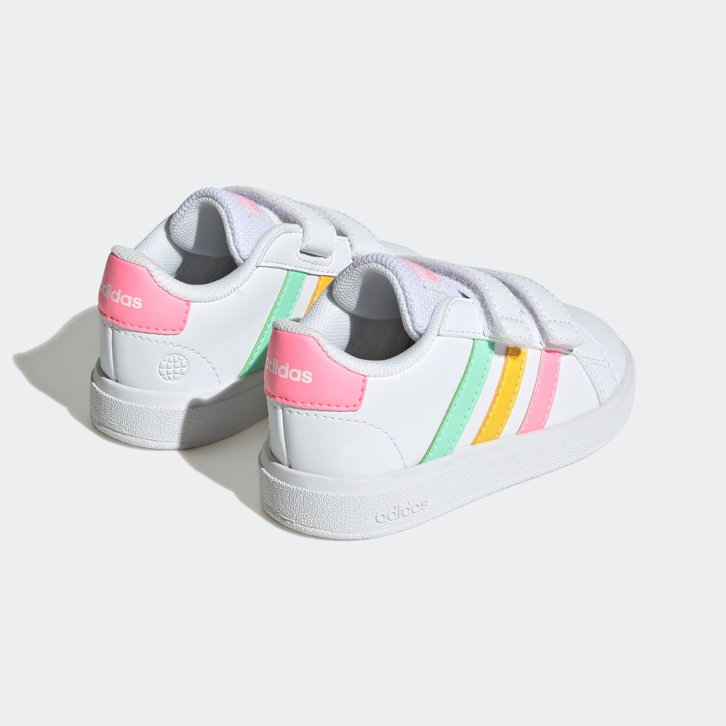 adidas Sportswear Sneakers GRAND COURT LIFESTYLE HOOK AND LOOP voor kinderen, ontwerp geïnspireerd door de adidas superstar