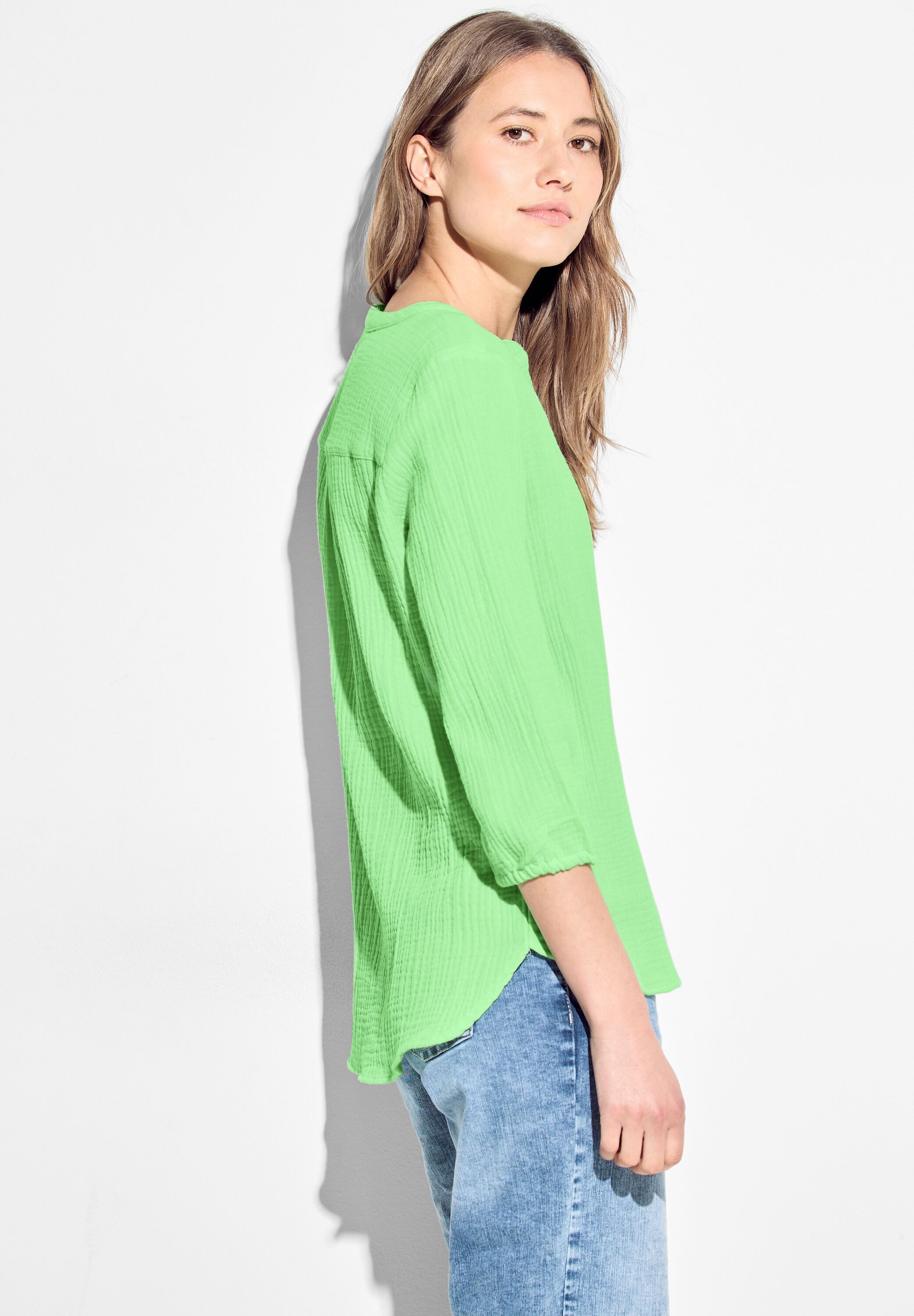 Cecil Gekreukte blouse in krinkel-look