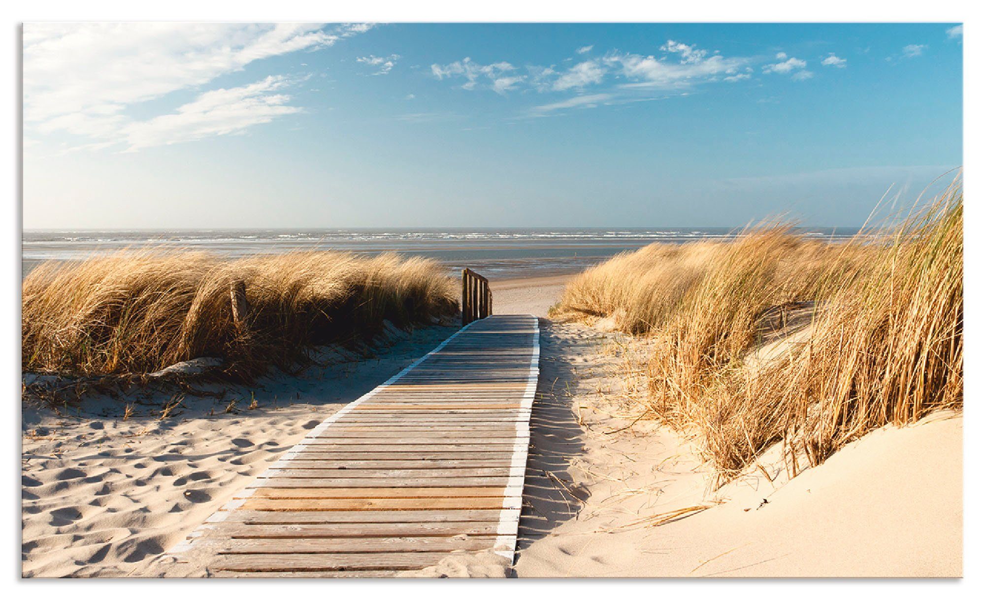 Artland Keukenwand Noordzeestrand op Langeoog - pier zelfklevend in vele maten - spatscherm keuken achter kookplaat en spoelbak als wandbescherming tegen vet, water en vuil - achte