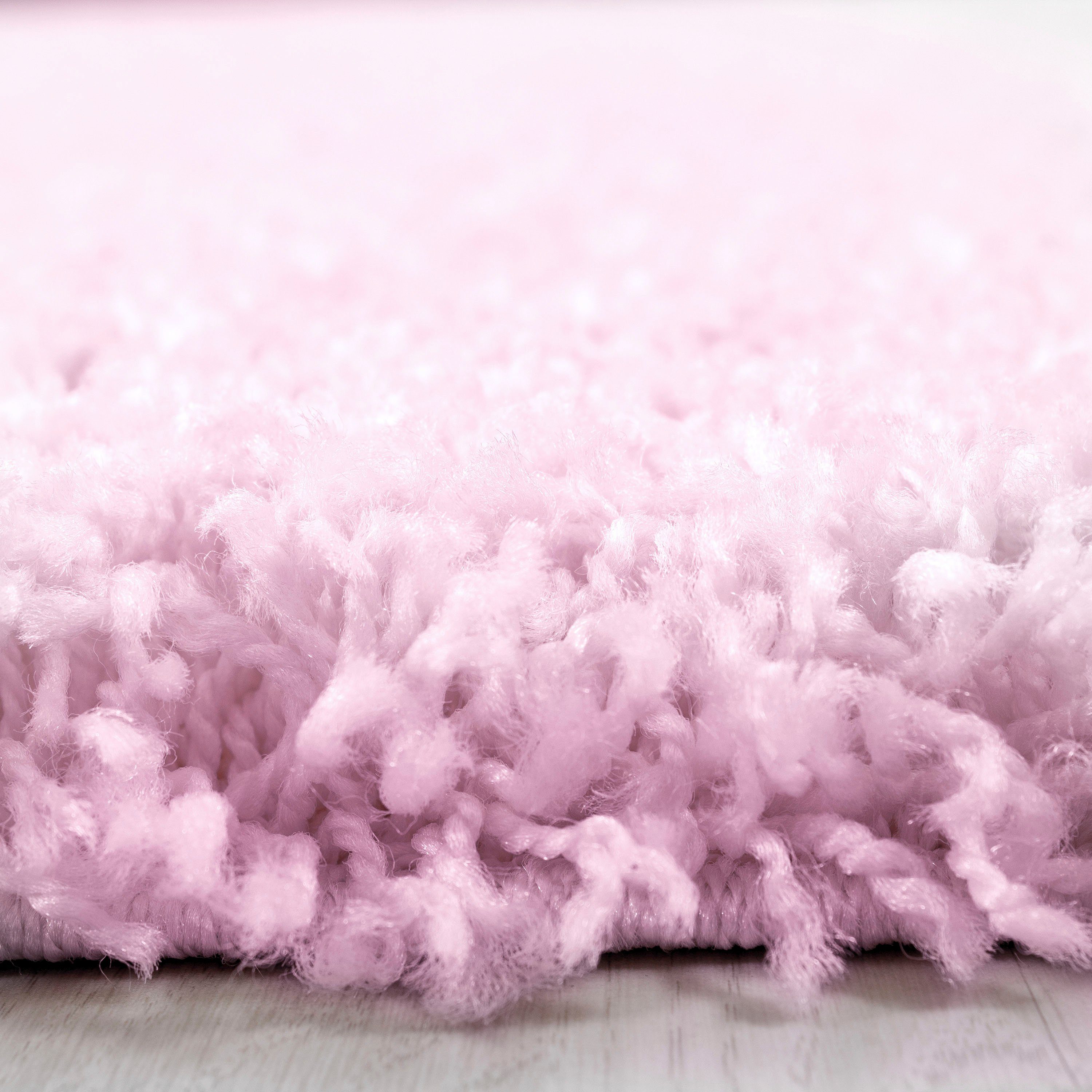 my home Hoogpolig vloerkleed Shaggy 30 Tapijt, uni kleuren, bijzonder zacht en knuffelig, klantenfavoriet