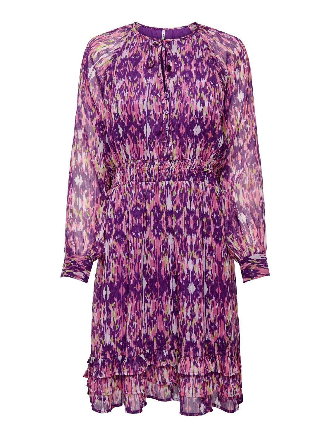 Only Mini-jurk ONLVIVA LIFE L/S LAYER DRESS PTM