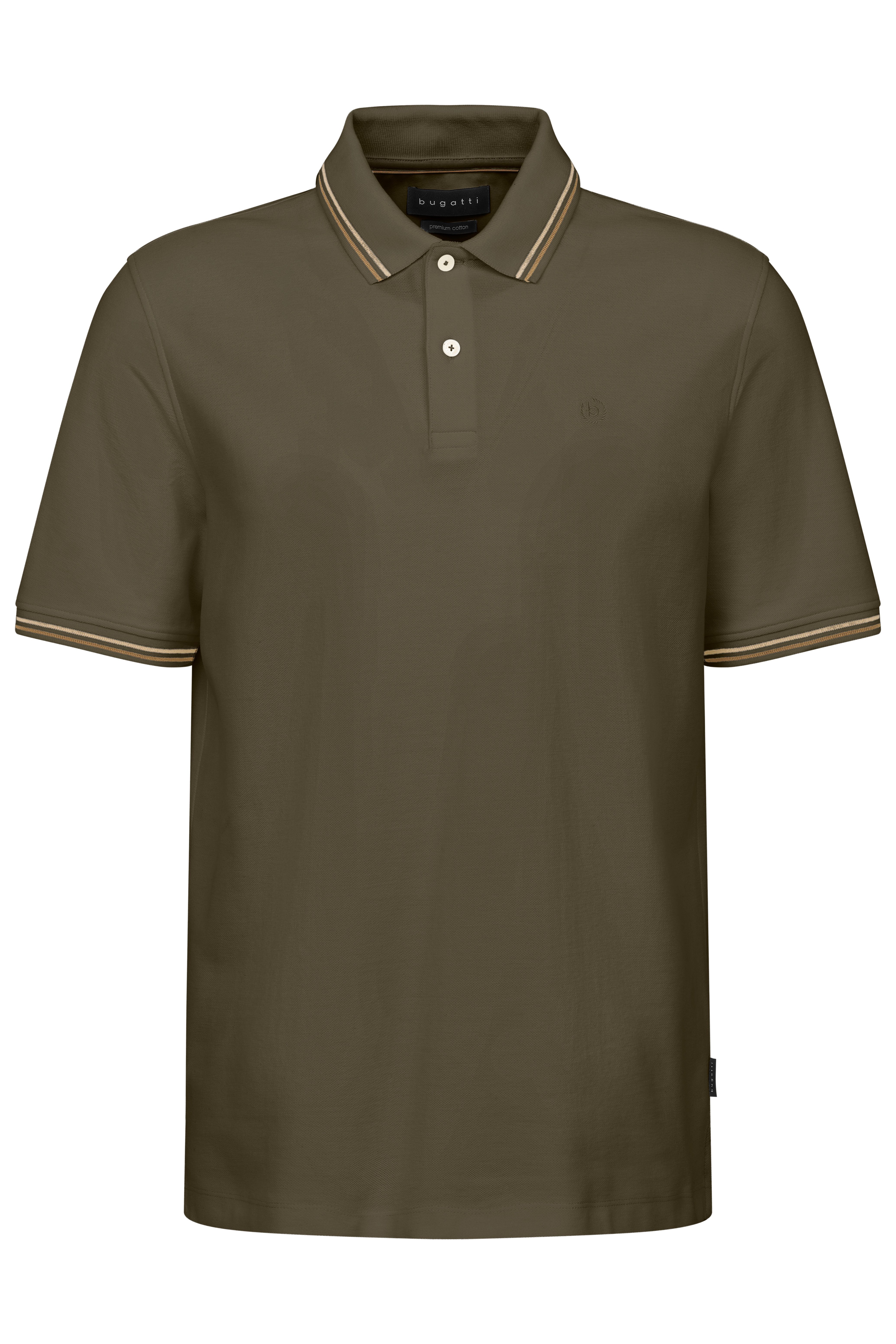 Bugatti Poloshirt met geborduurd logo heren poloshirts maat 4XL groen