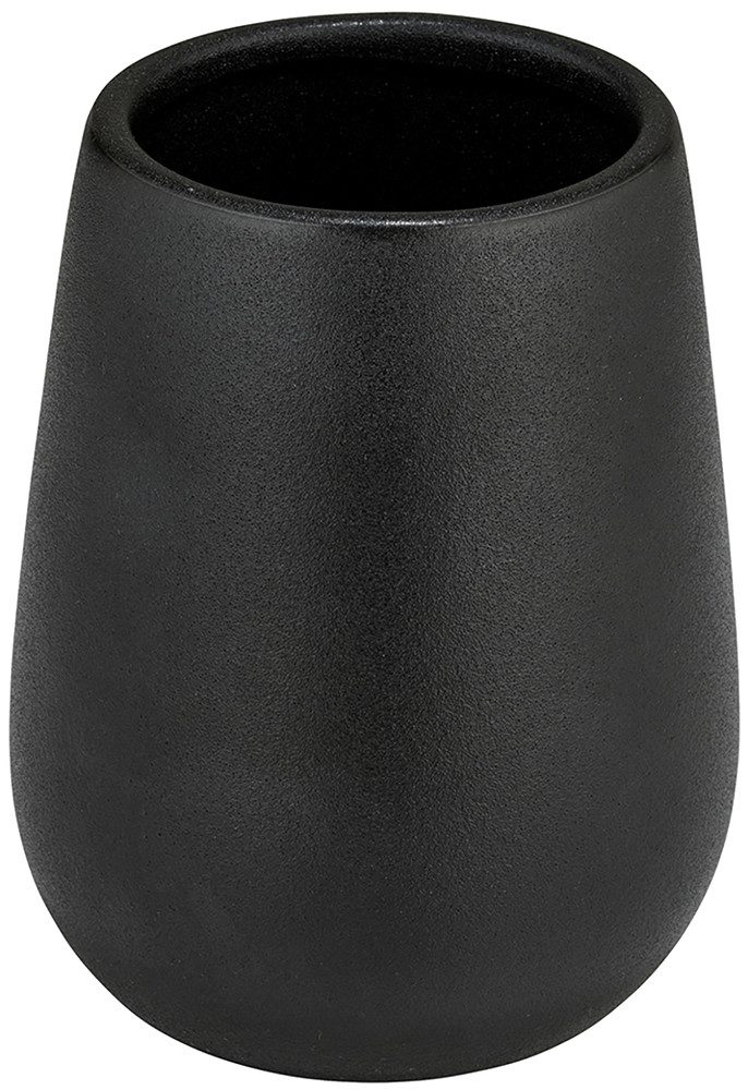 WENKO Set badkameraccessoires Model Nerno Zeepdispenser en tandenborstelbeker van hoogwaardige keramiek (2-delig)