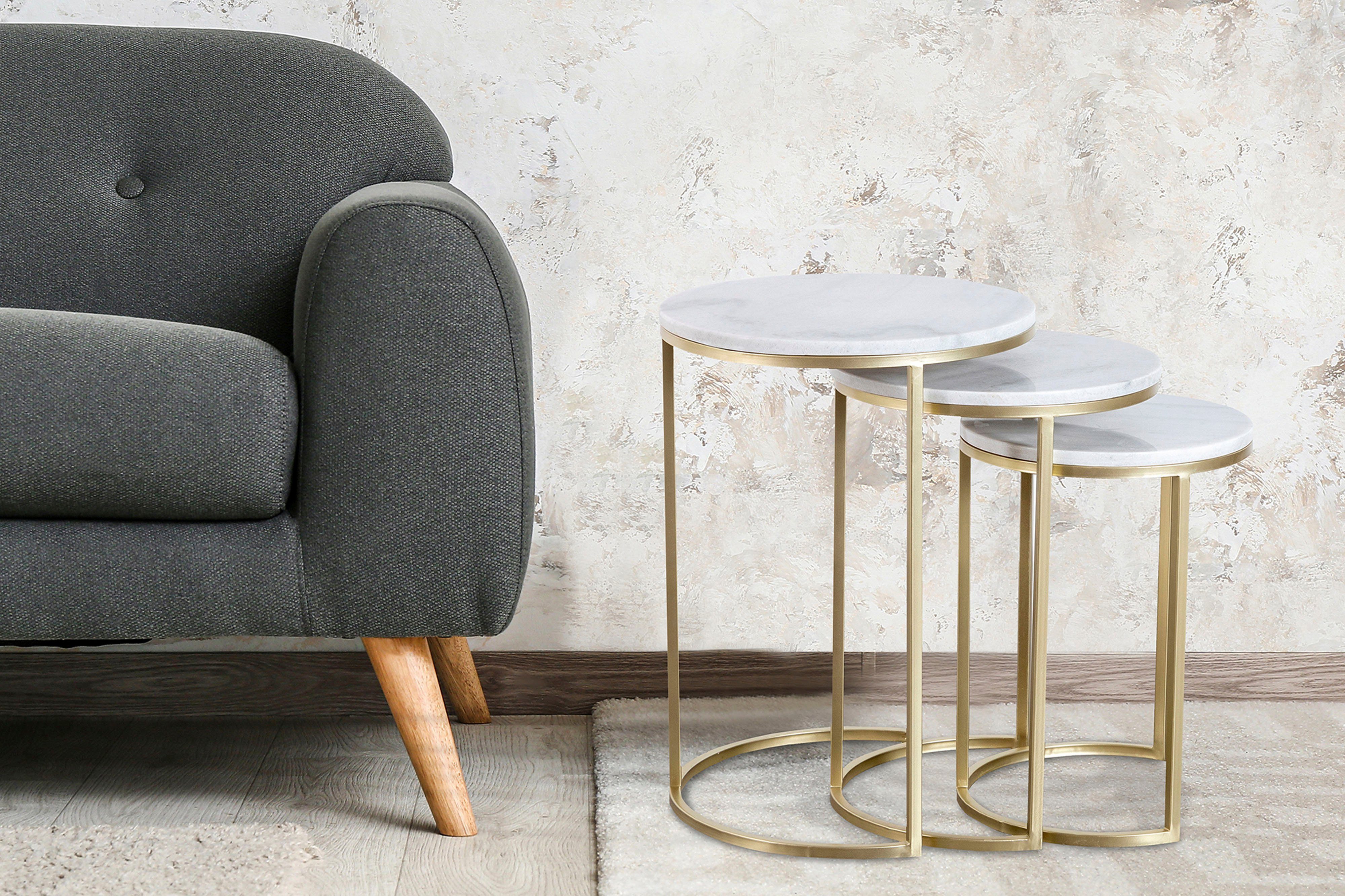 Kayoom Bijzettafel Tria 125 3-delige set, fascinerend en verfrissend (set, 3 stuks)