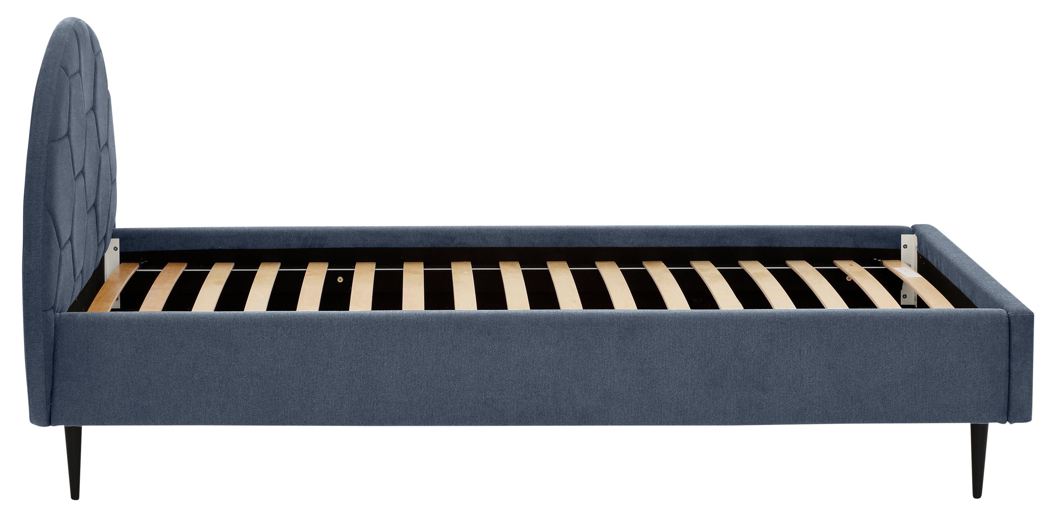Lüttenhütt Gestoffeerd bed Gebko prettig bekleed hoofdbord met decoratief honingraatmotief