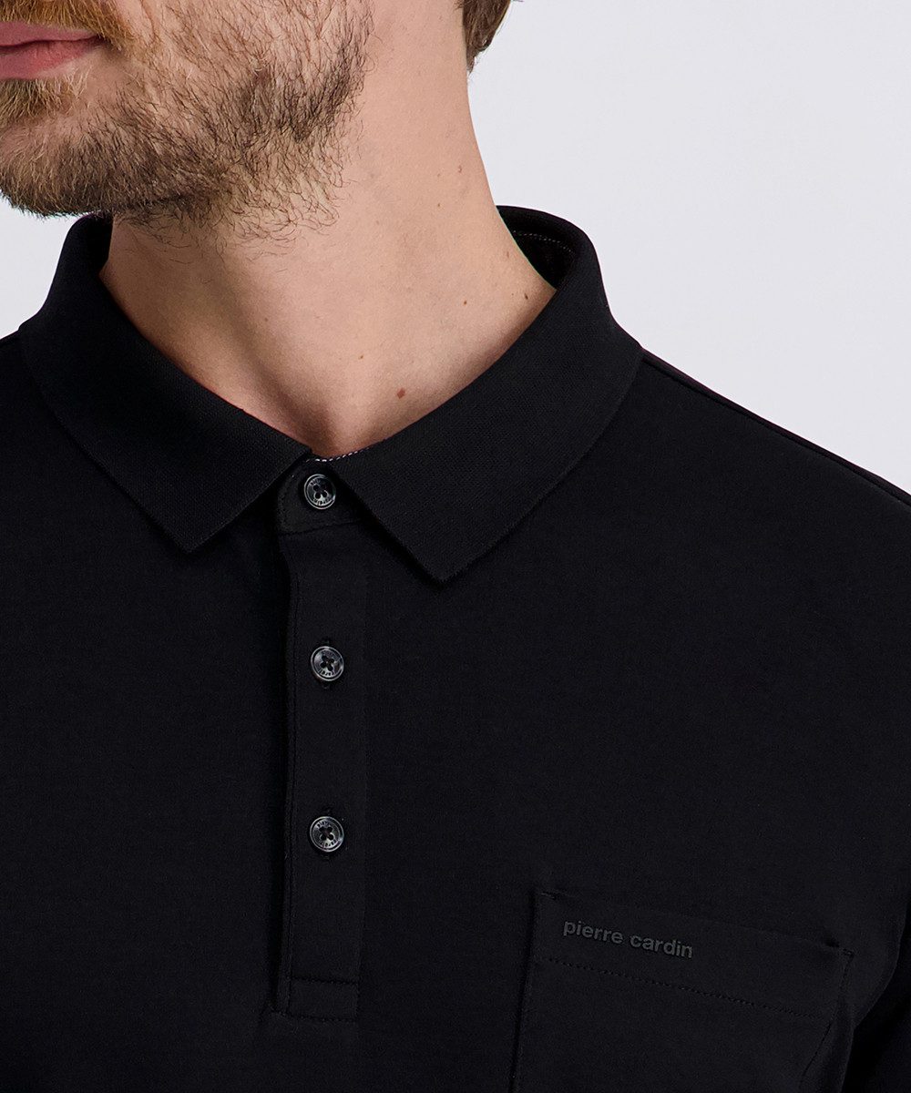 Pierre Cardin Poloshirt met lange mouwen